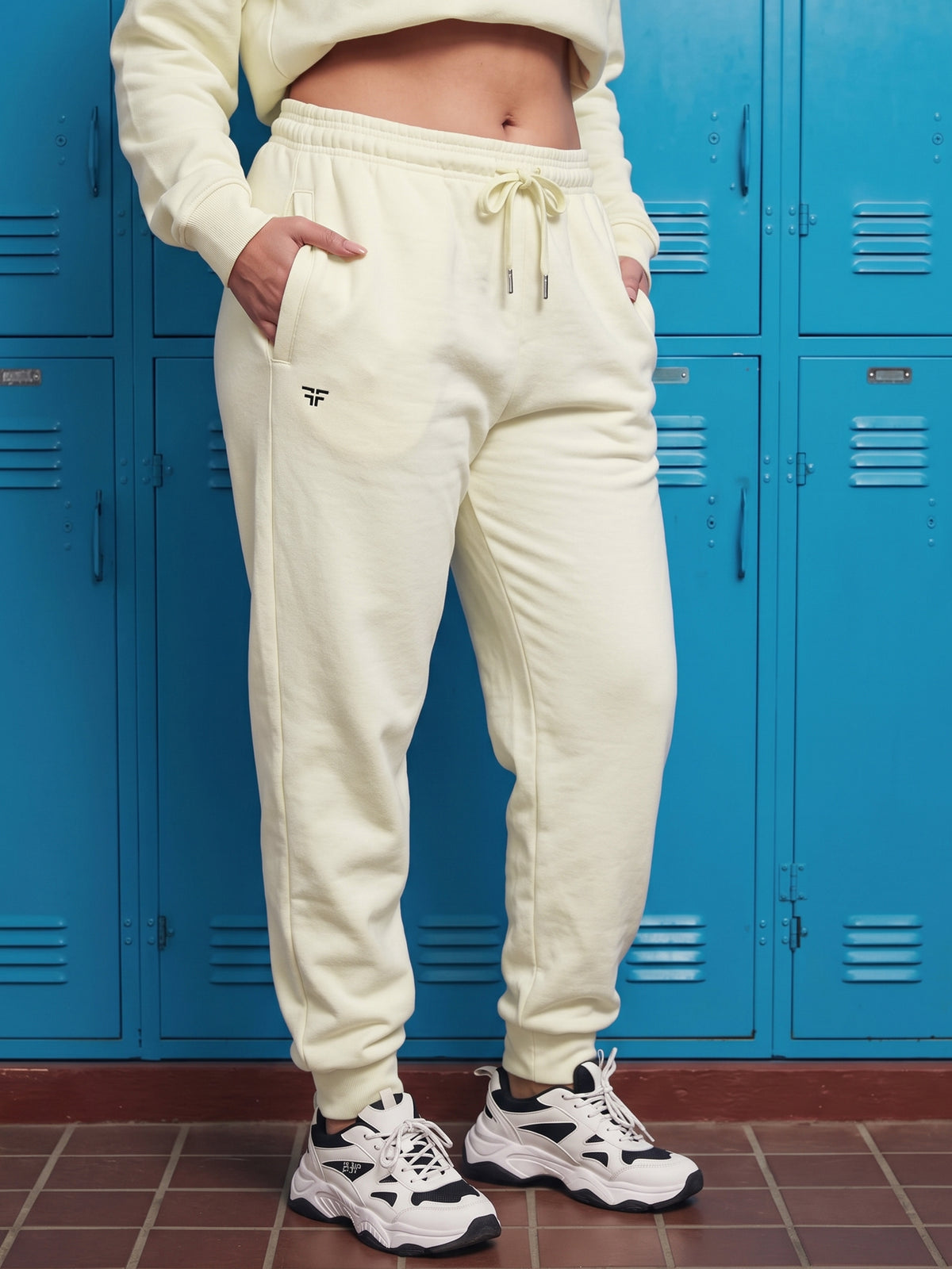 Cream Thermal Co-ord Set (Hoodie and Jogger Combo)