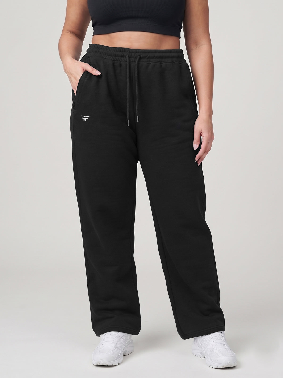 Black Fleece Straight Joggers