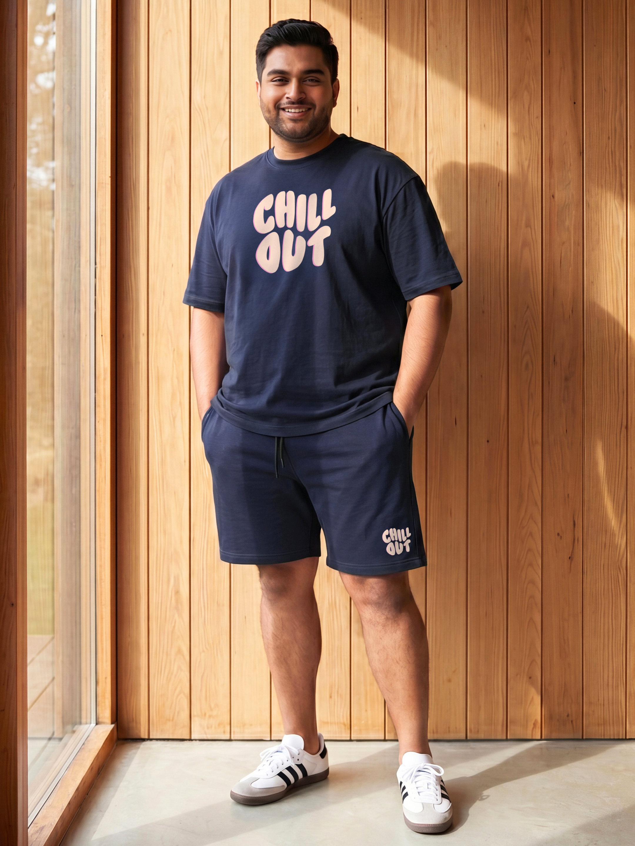 Chill Out Cotton Men's Oversized Coord Sets