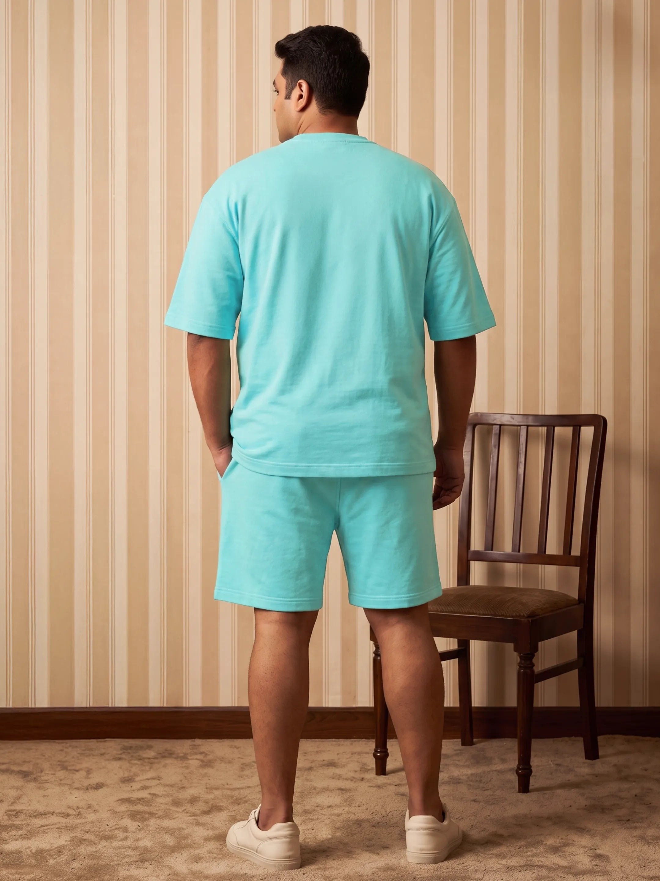 No One Is You Cotton Men's Oversized Coord Sets