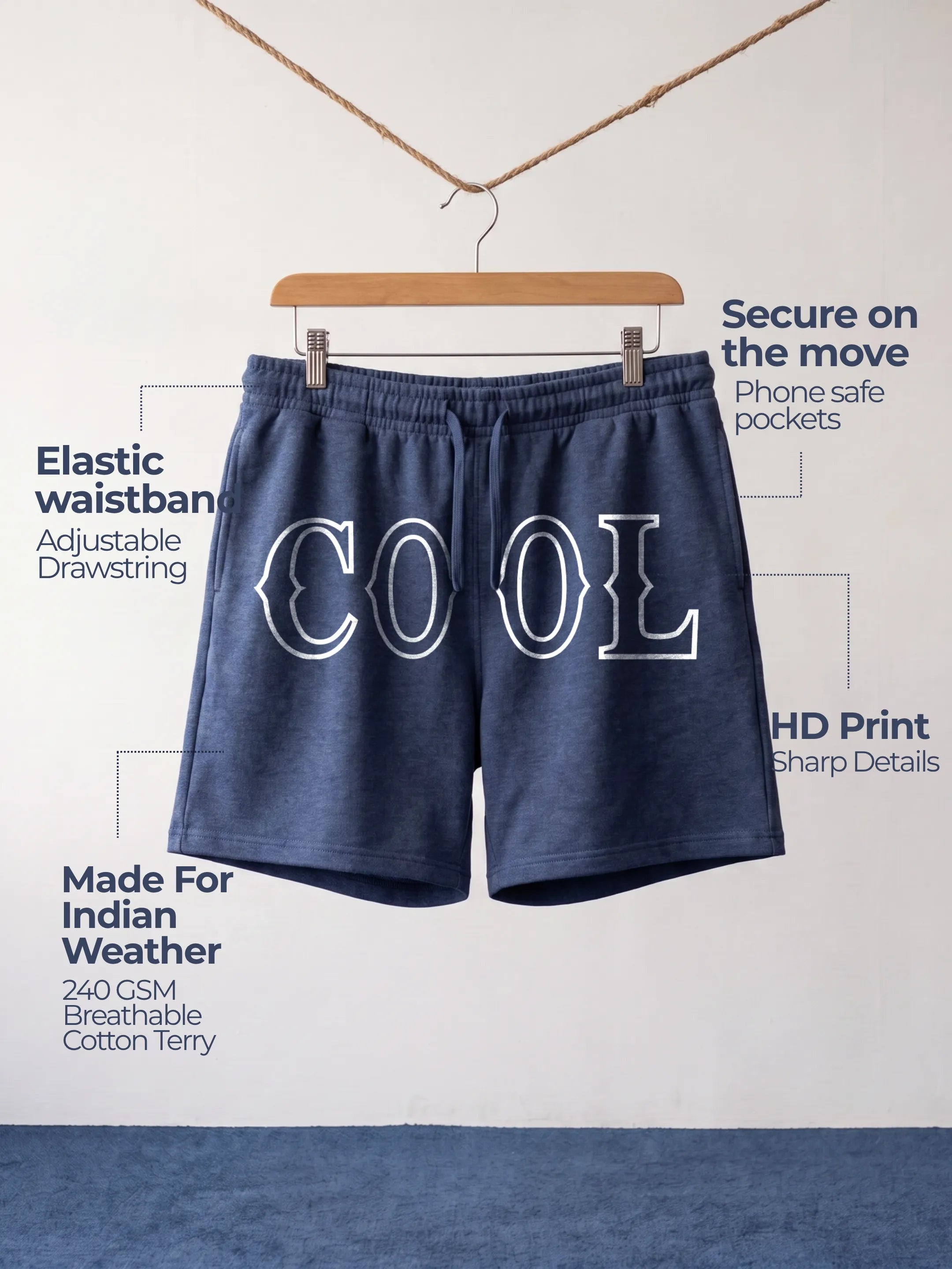 Cool Cotton Mens Shorts