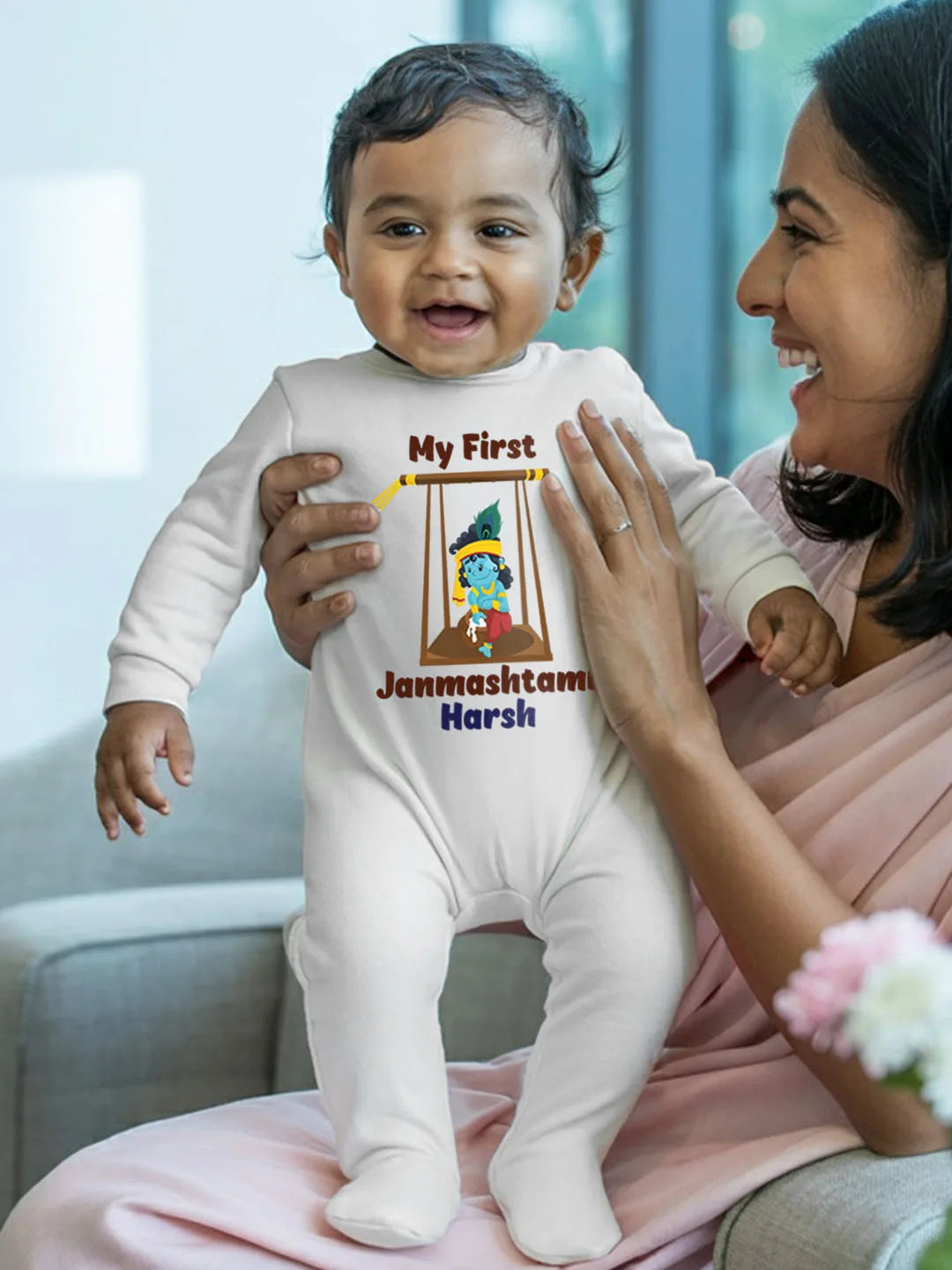 My First Janmashtami Baby Romper | Onesies w/ Custom Name