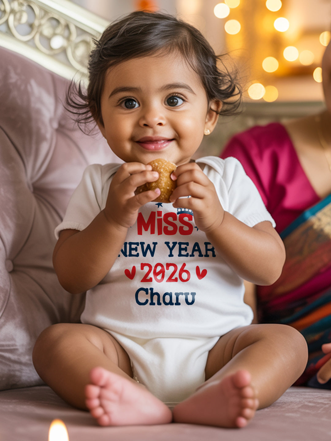Miss New Year 2026 Baby Romper | Onesies w/ Custom Name