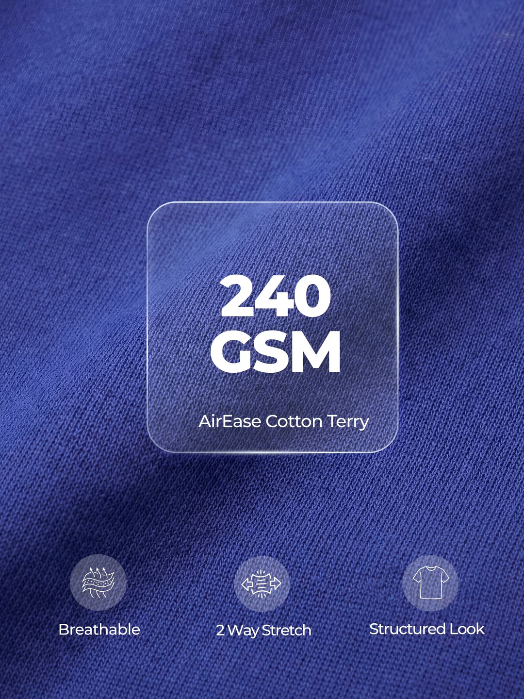 Royal Blue Men's Oversized T-Shirt