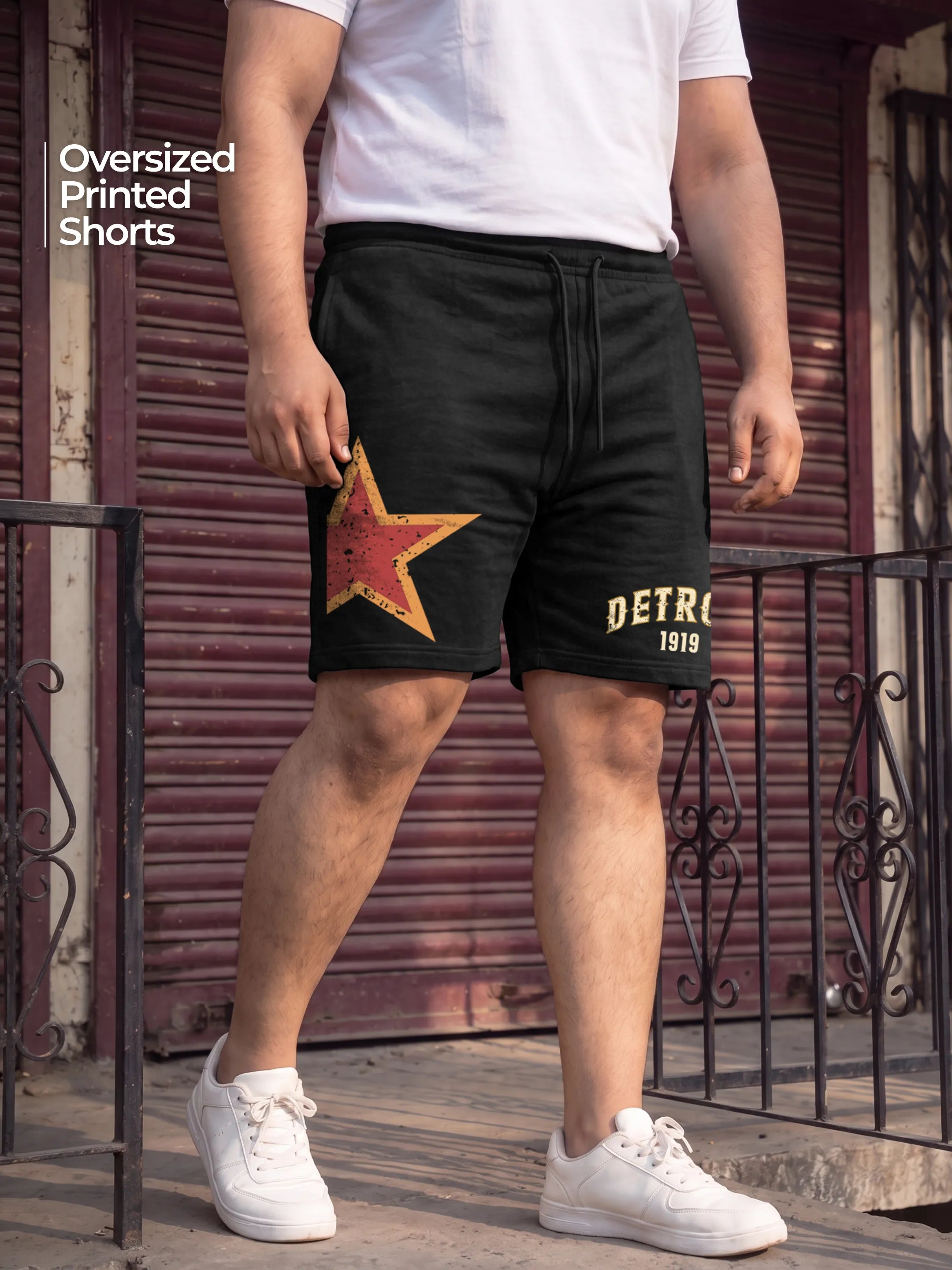 Detroit Cotton Mens Shorts