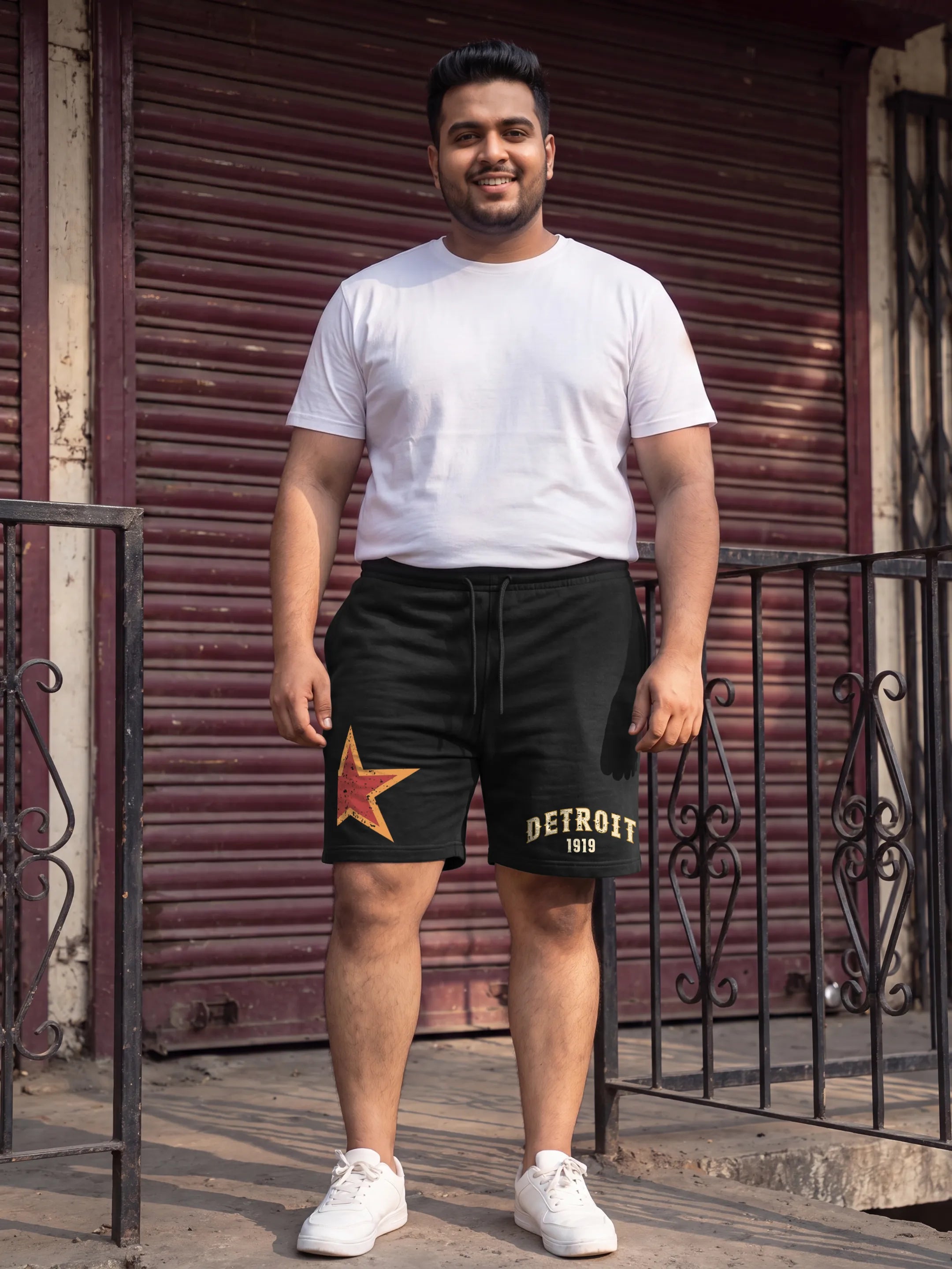 Detroit Cotton Mens Shorts