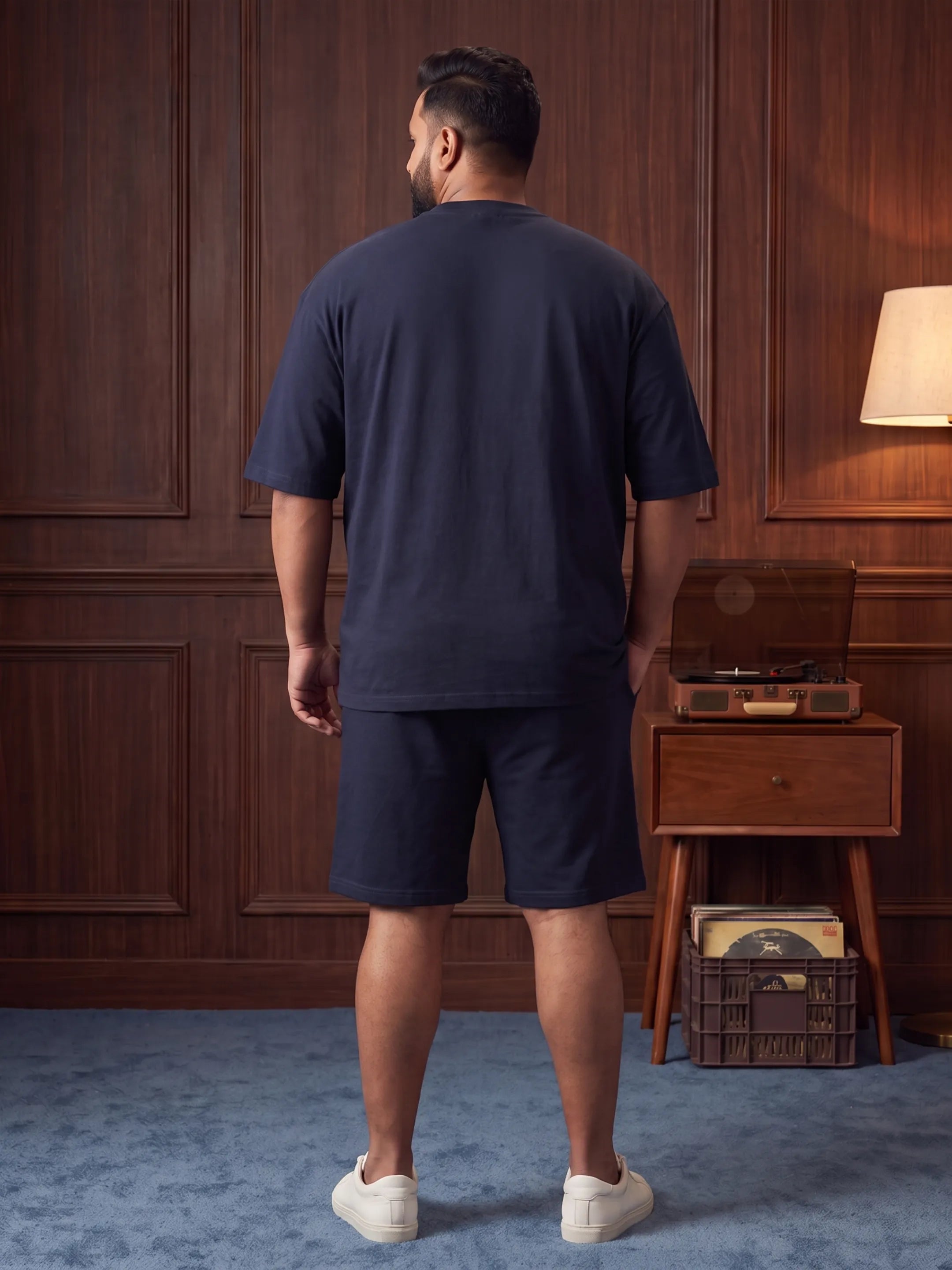 Athletic Cotton Men's Oversized Coord Sets