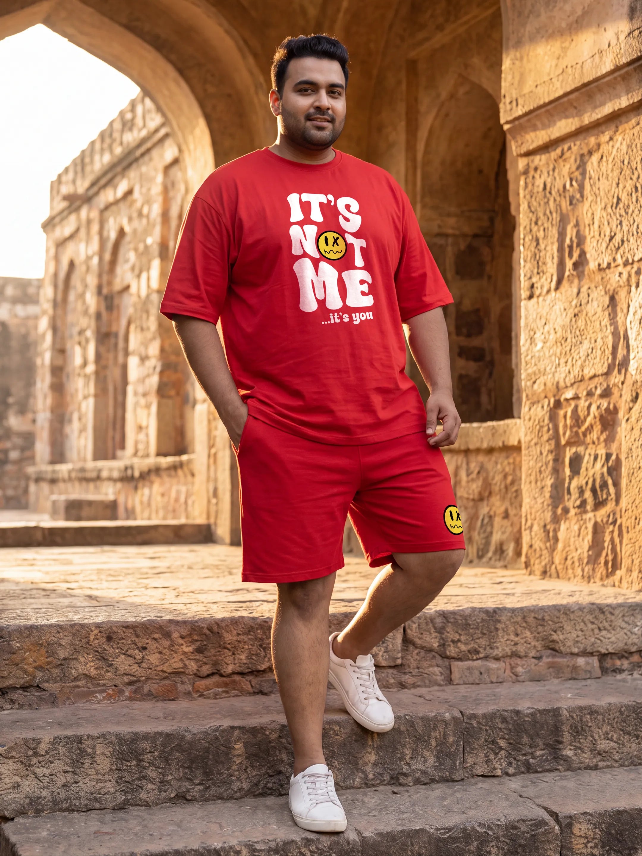 It's Not Me It's You Cotton Men's Oversized Coord Sets