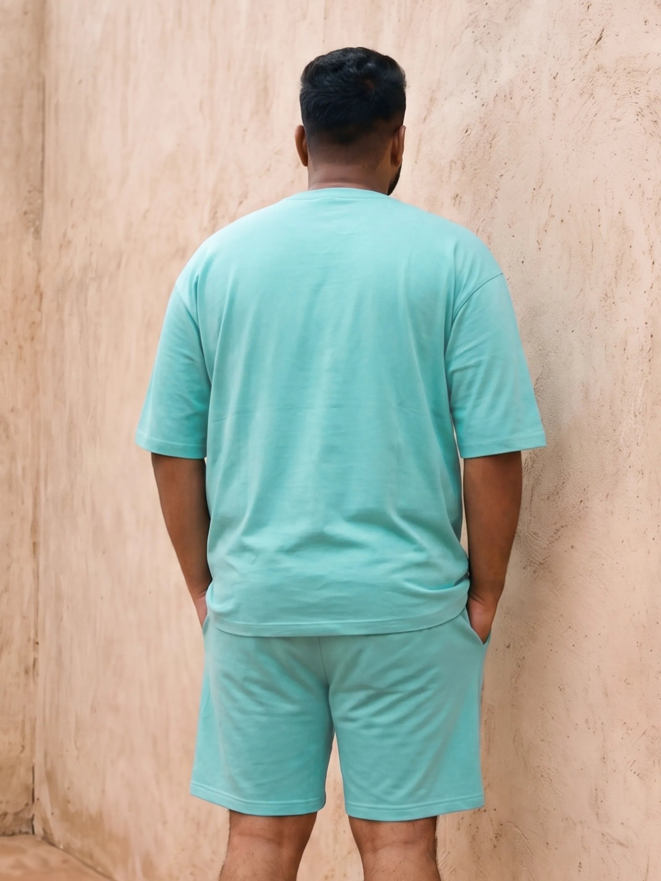 Smile Is The Best Cotton Men's Oversized Coord Sets