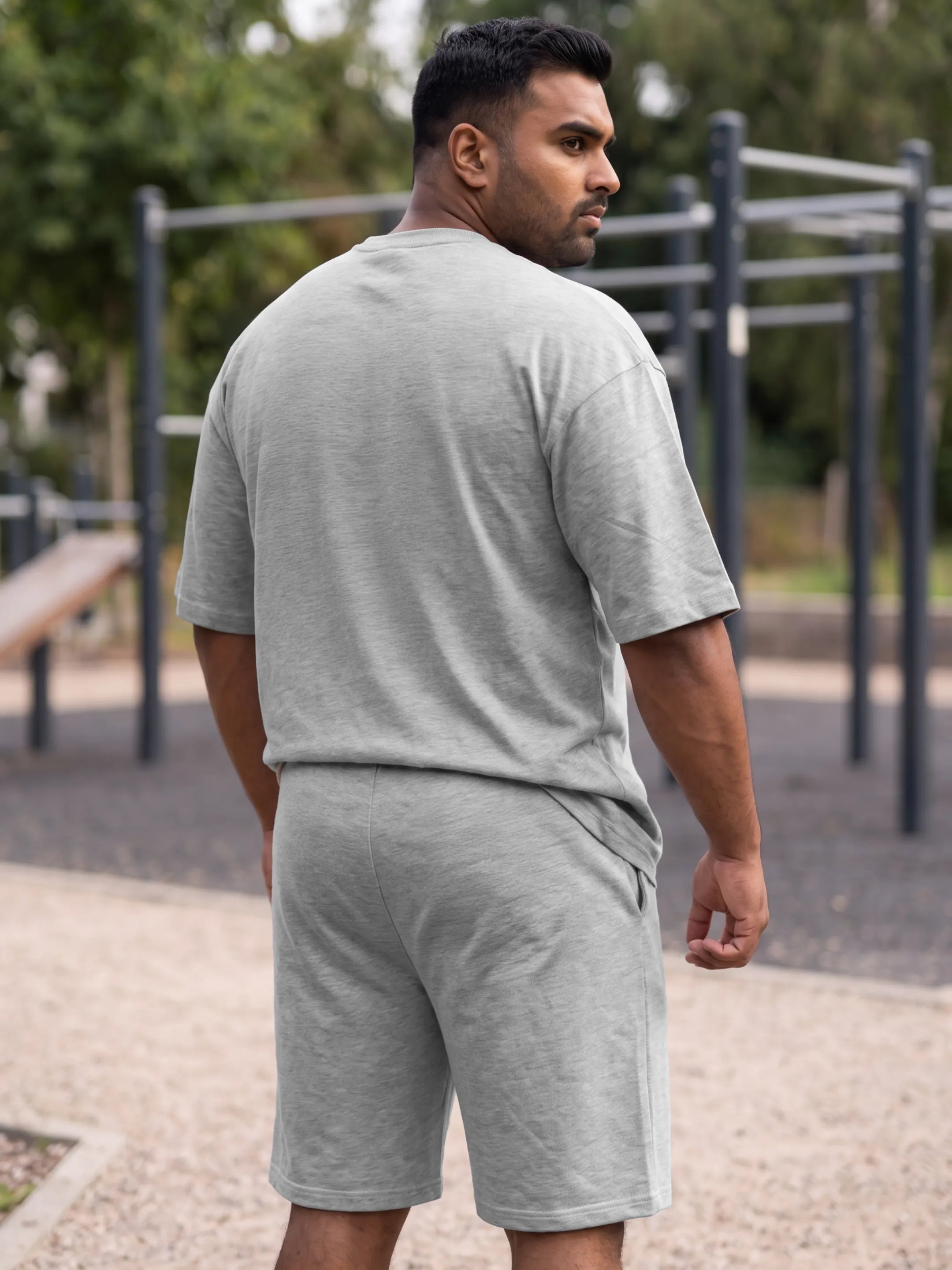 One More Rep Cotton Men's Oversized Coord Sets