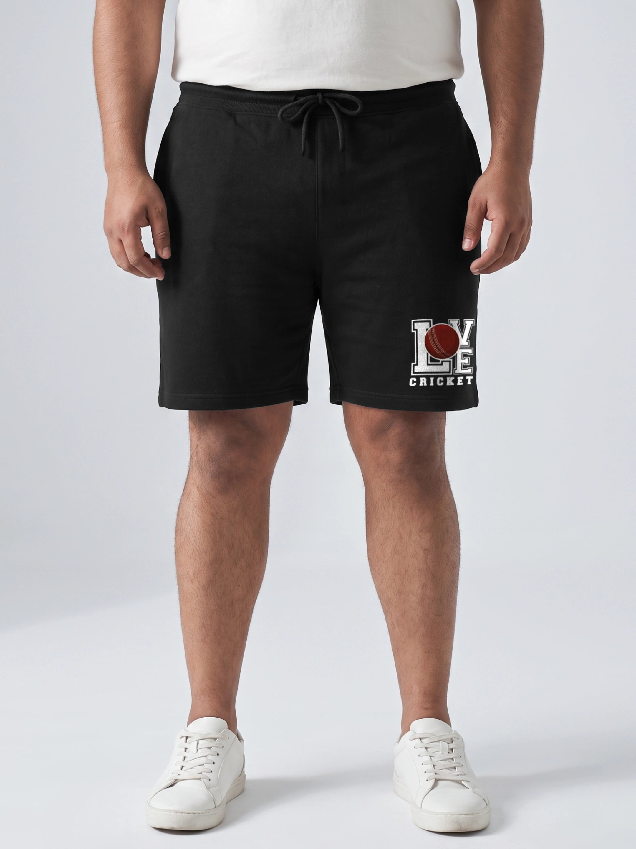Love Cricket Cotton Mens Shorts