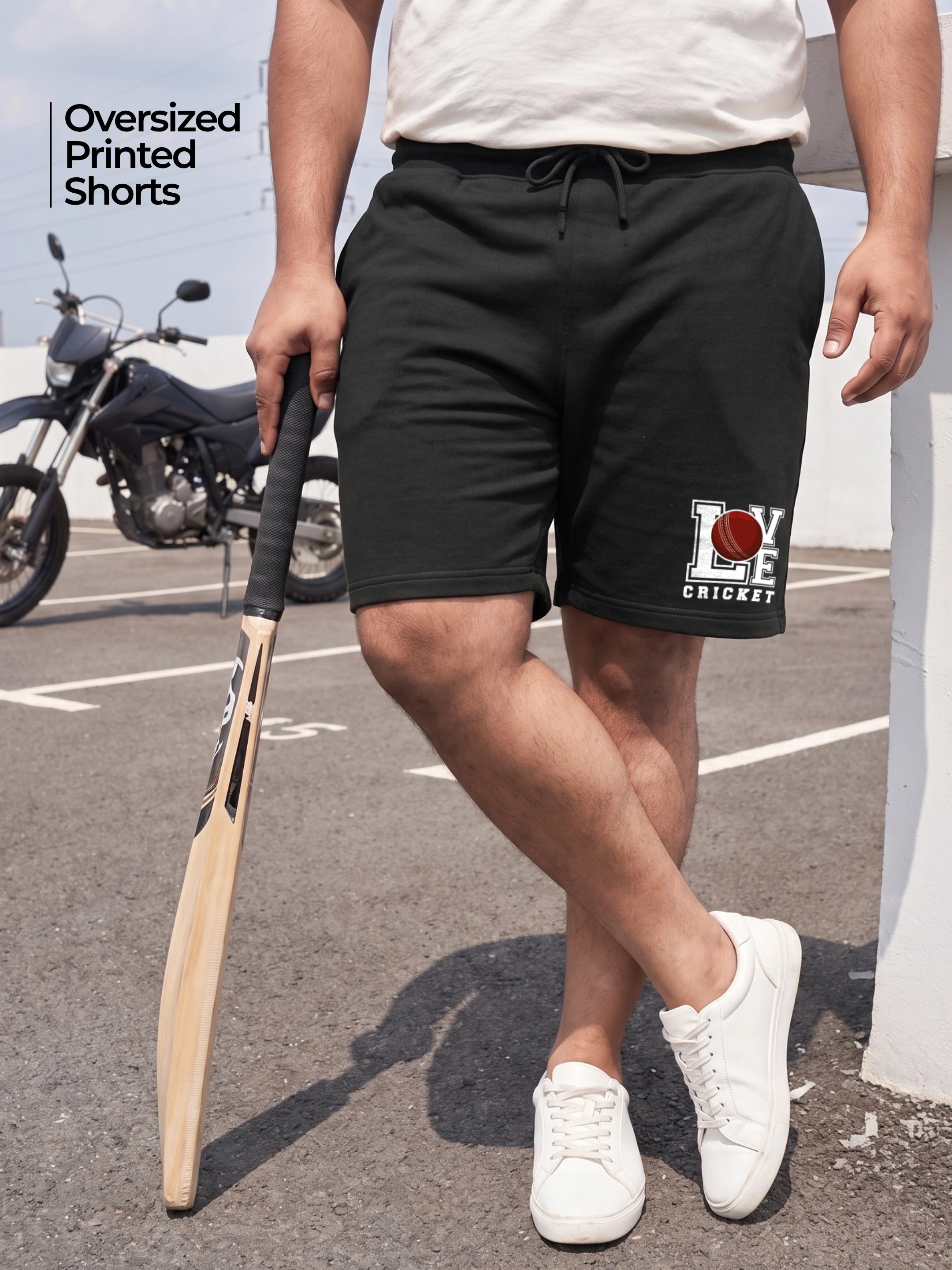 Love Cricket Cotton Mens Shorts