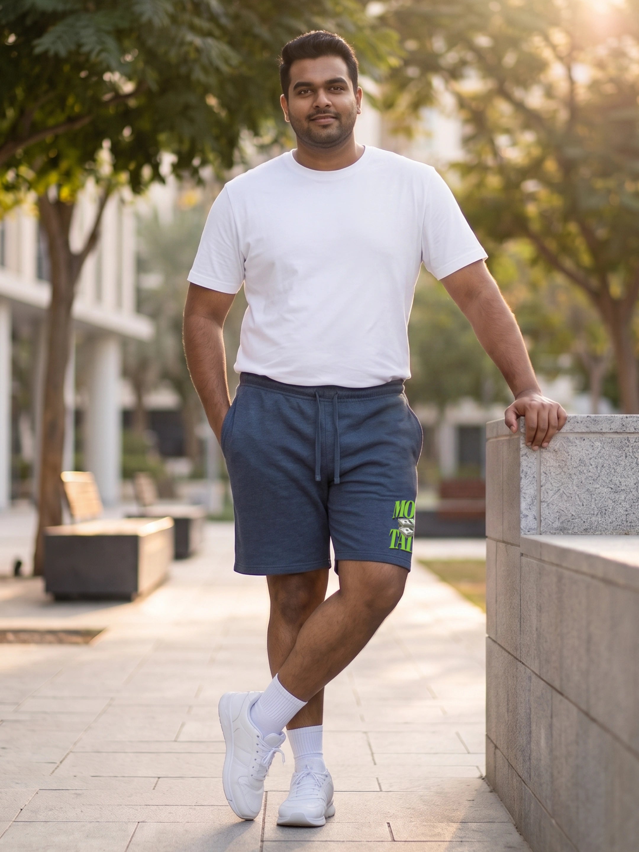 Money Talks Cotton Mens Shorts