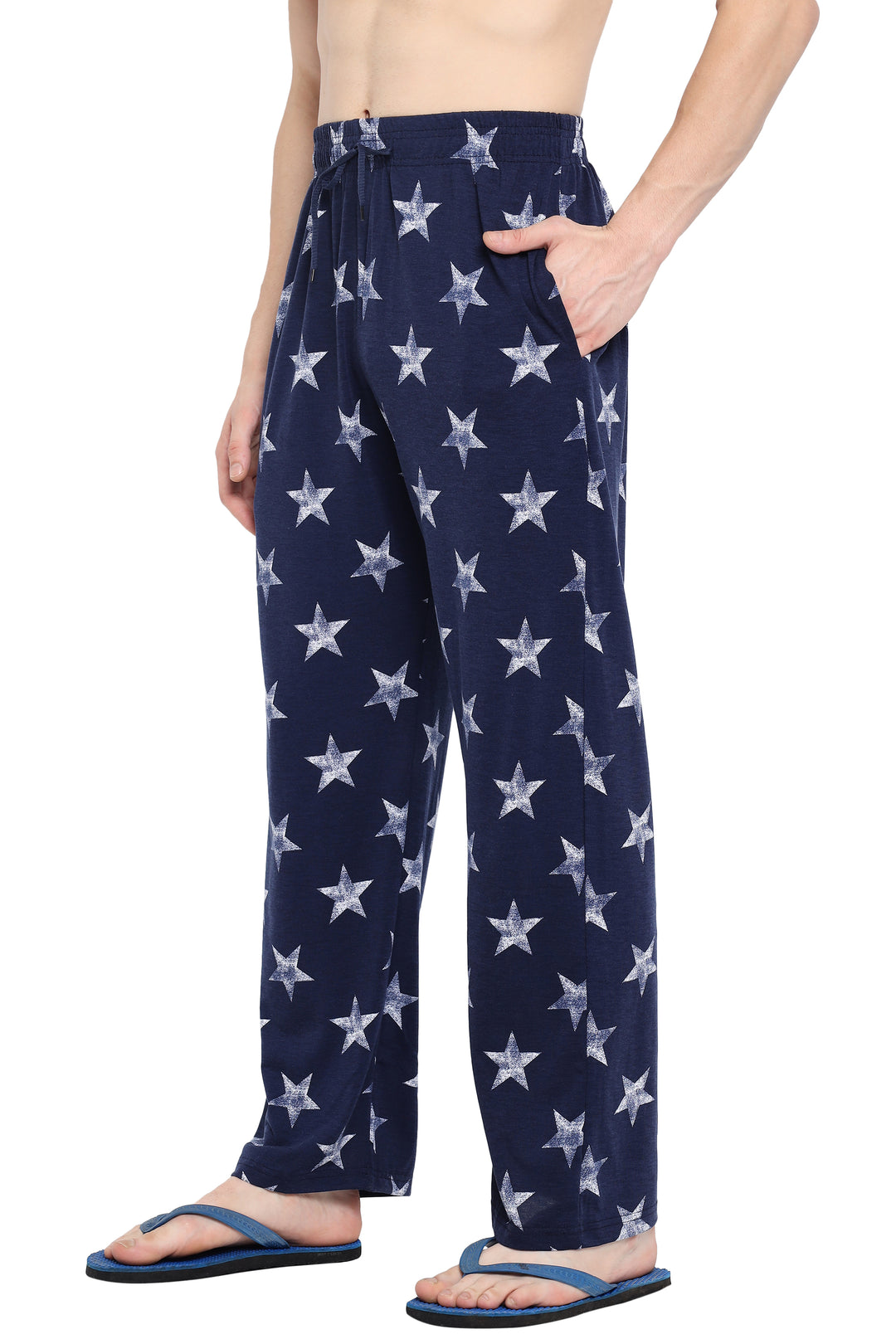 Blue Color Star Printed Pyjama