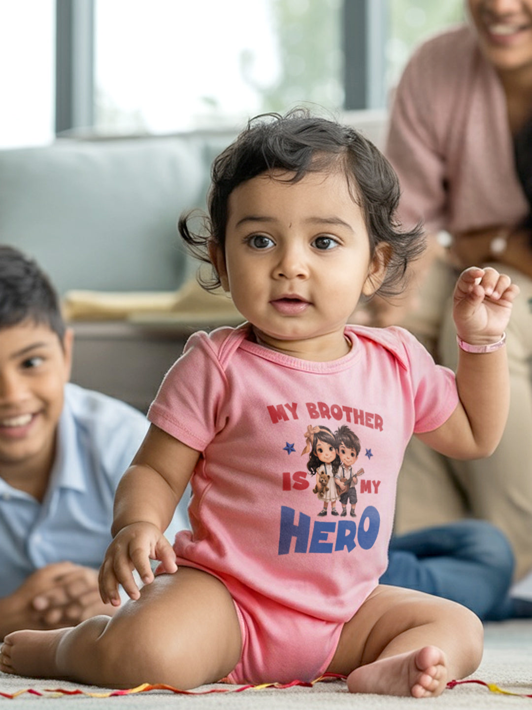 My Brother Is My Hero Baby Romper | Onesies