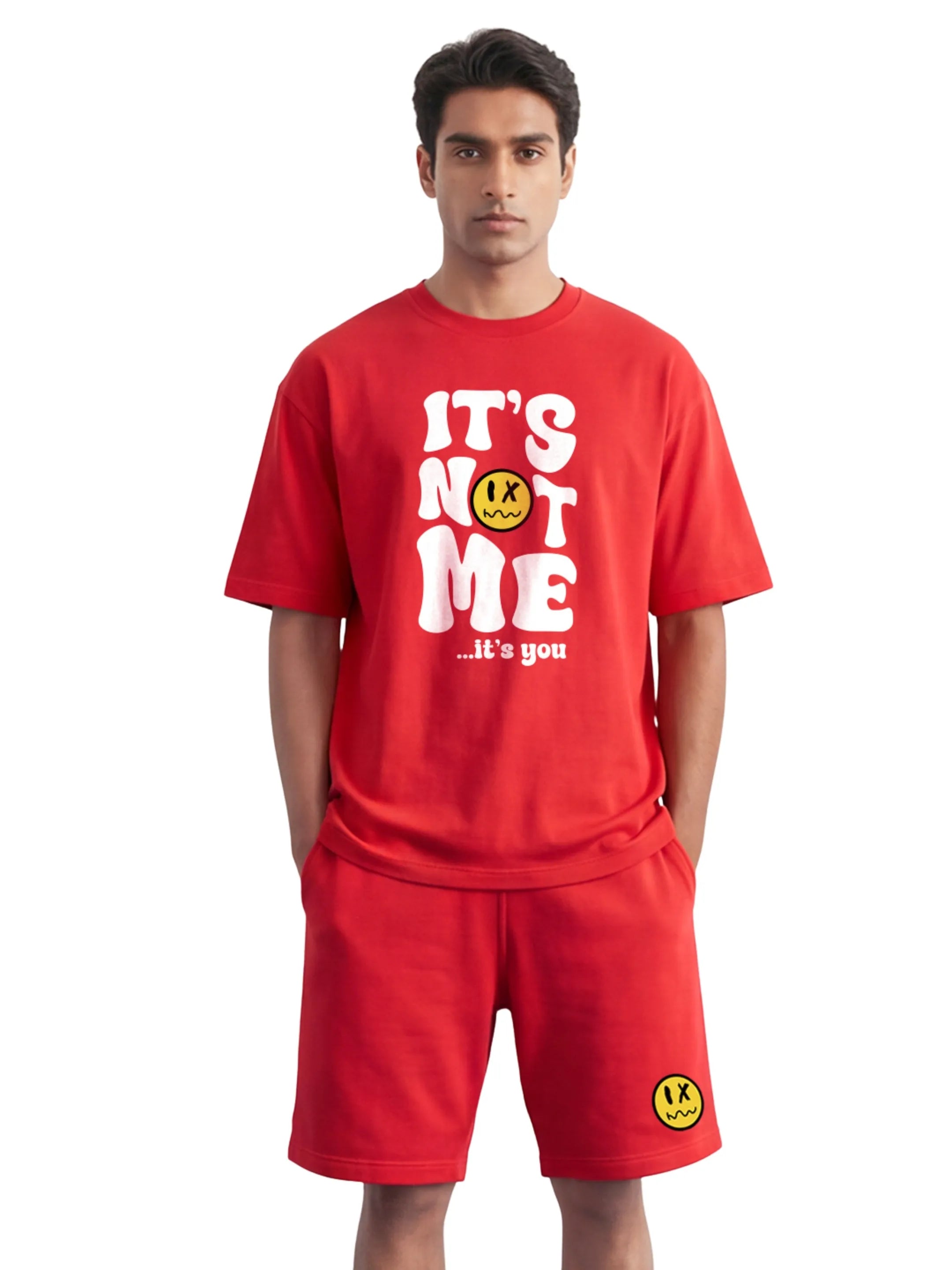 It's Not Me It's You Cotton Men's Oversized Coord Sets