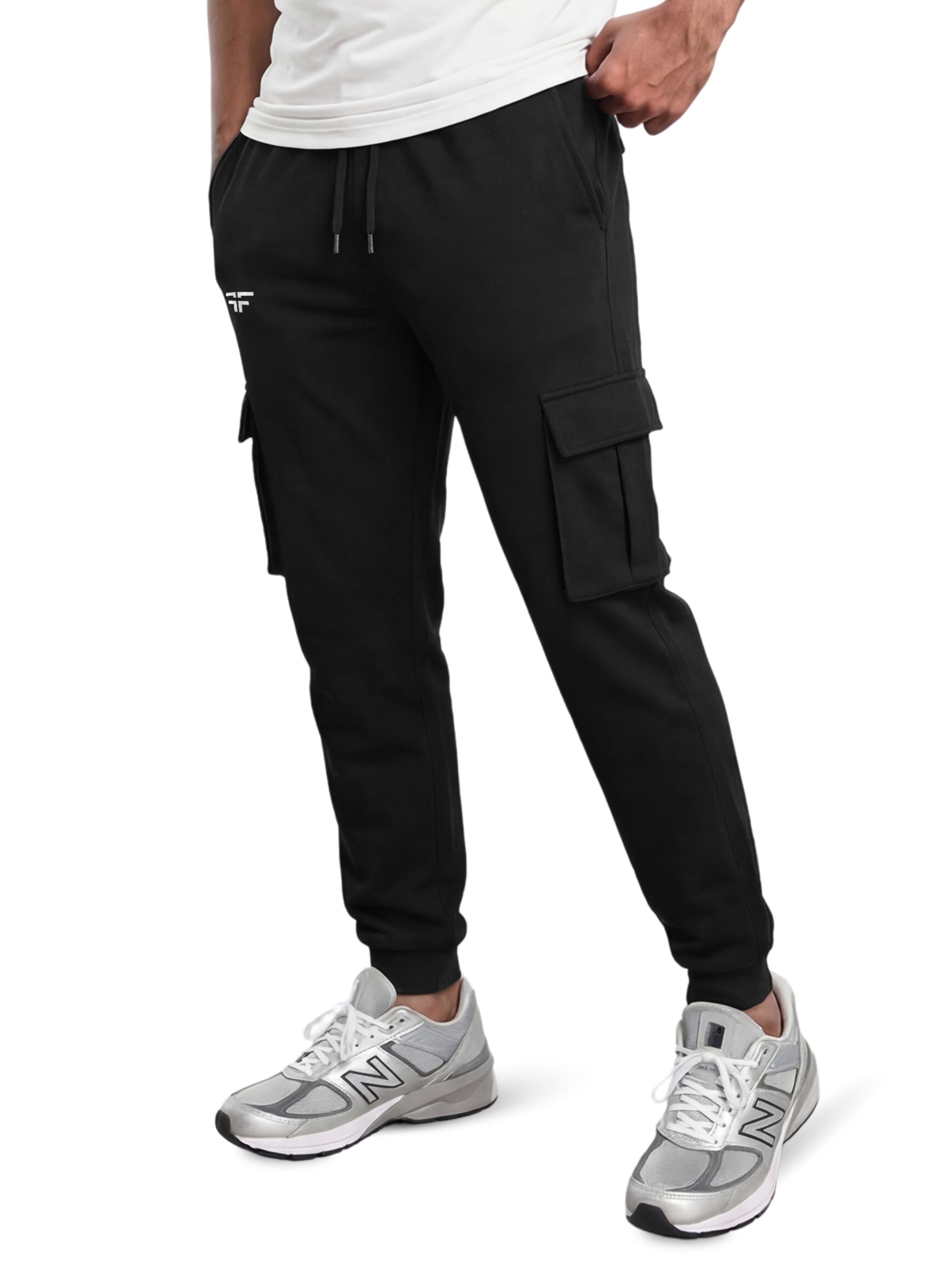 Black Joggers w/ Box Pockets