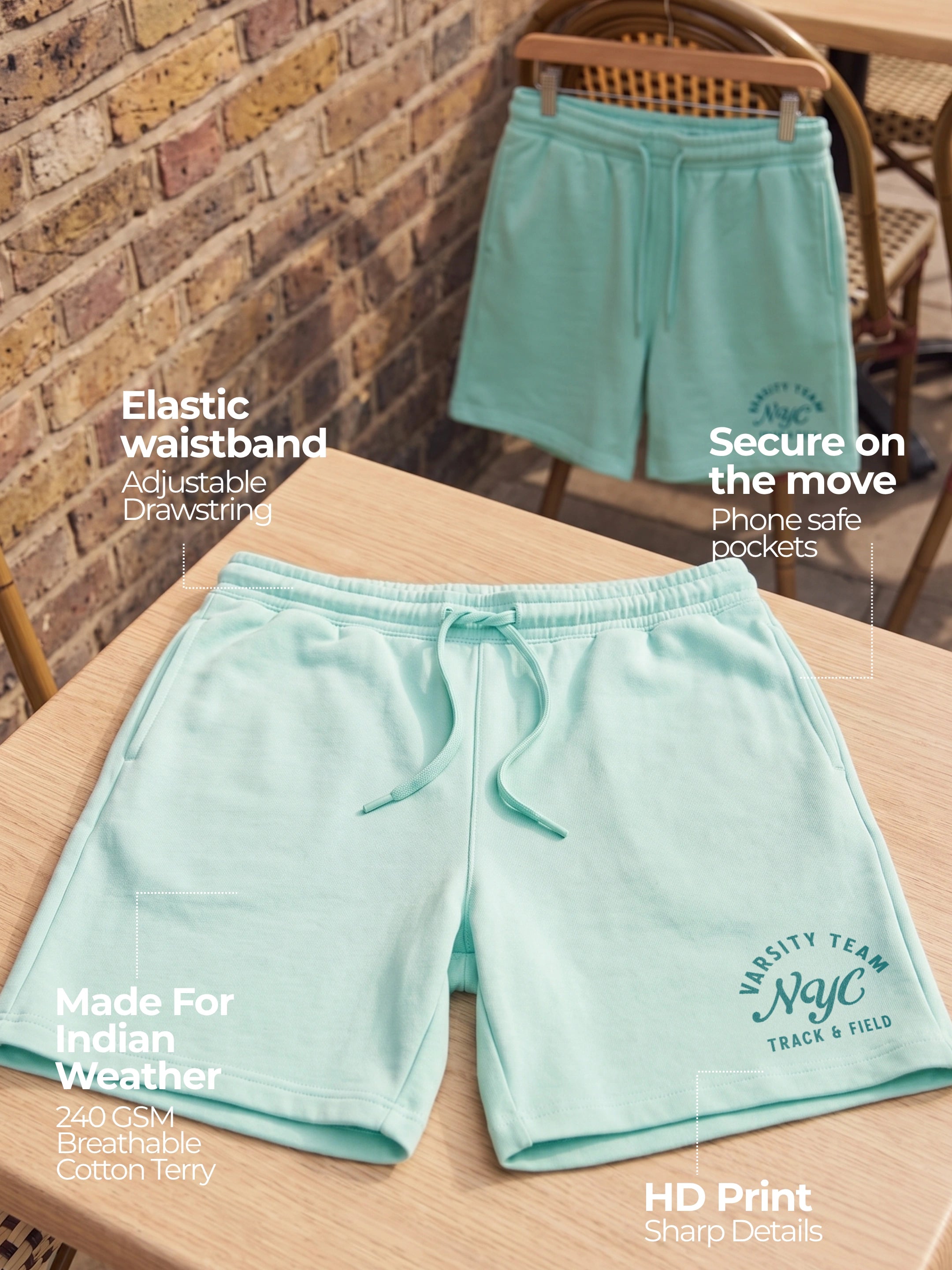 NYC Cotton Mens Shorts