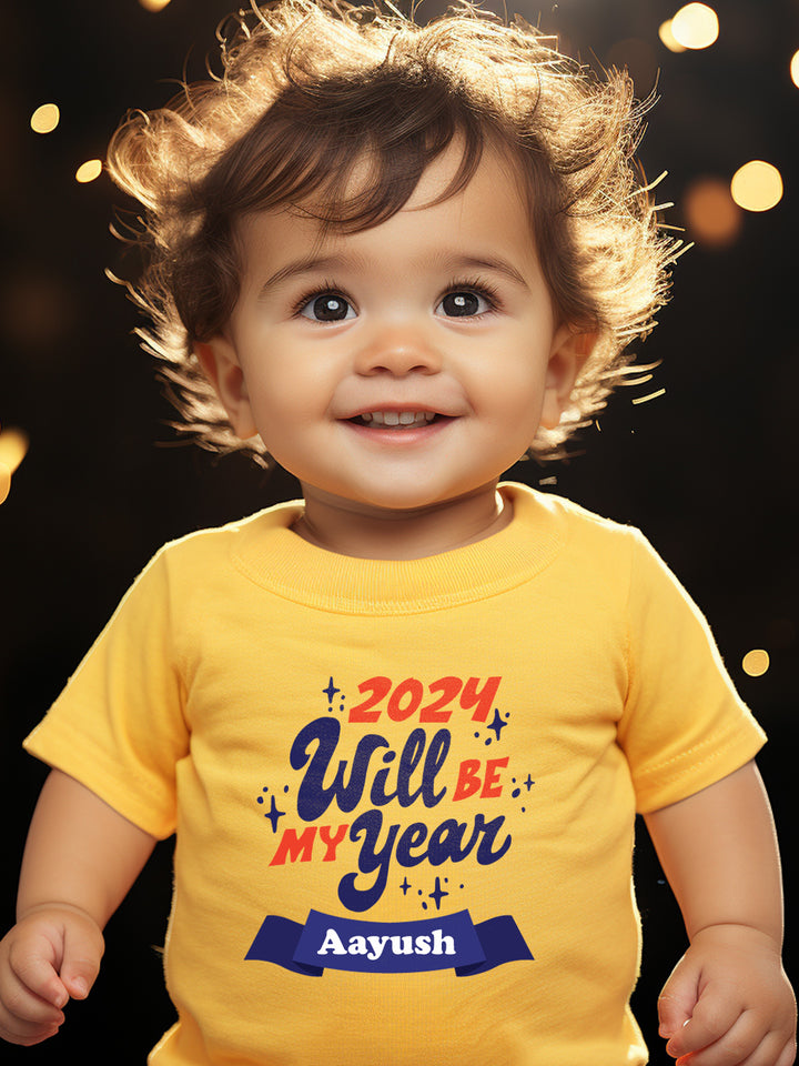 2024 Will Be My Year Kids T Shirt w/ Custom Name