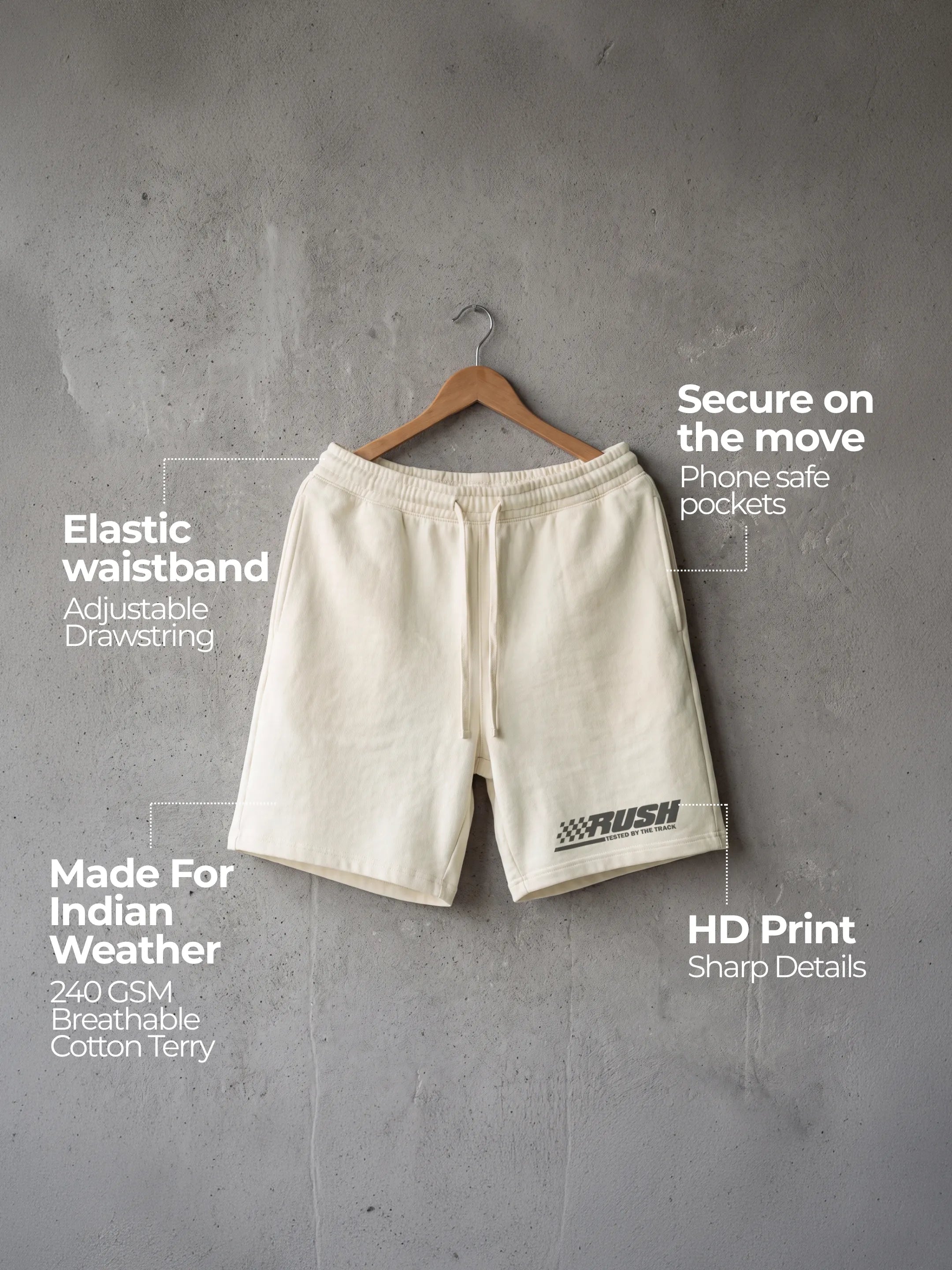 Rush Cotton Mens Shorts
