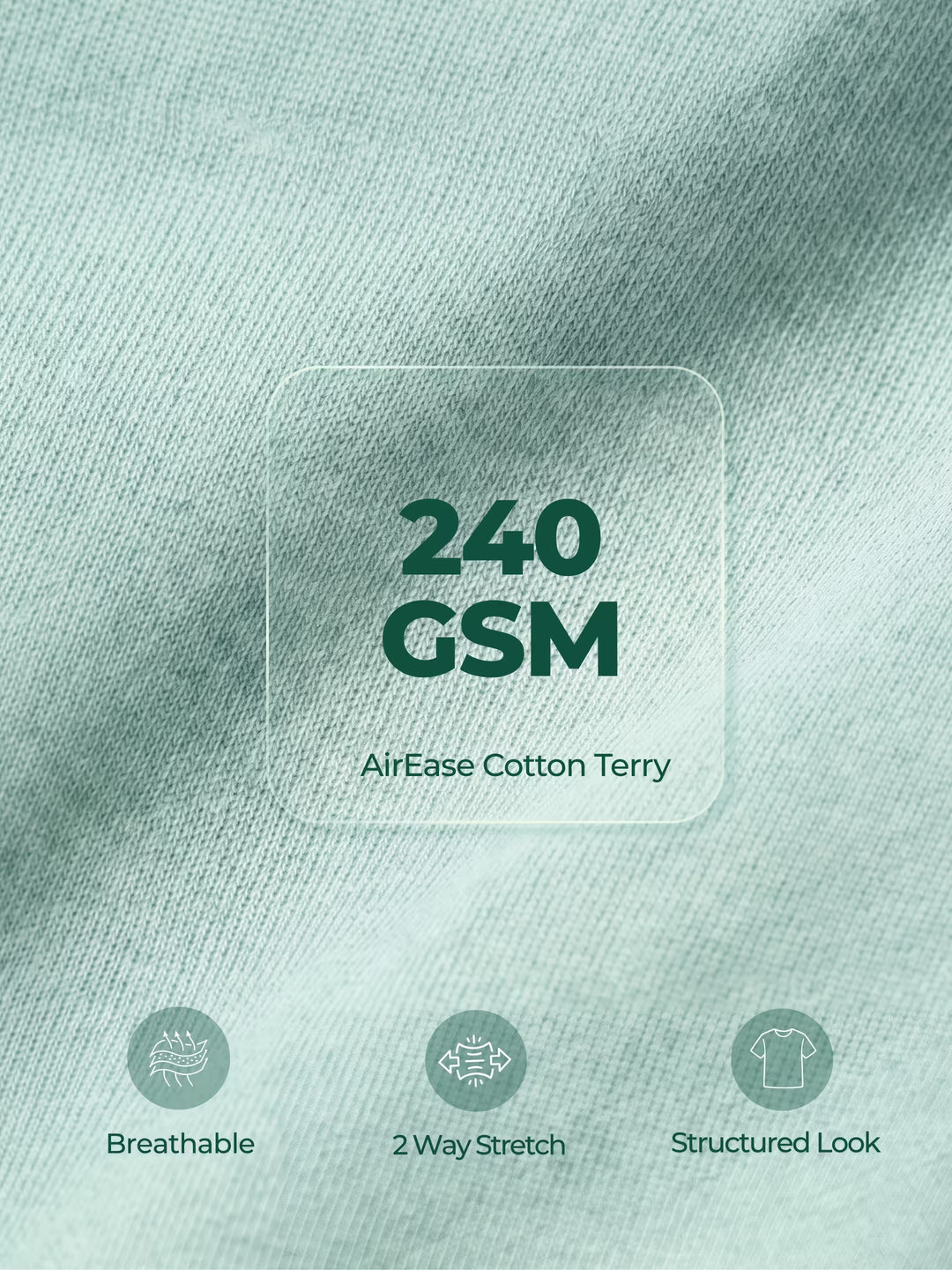 Mint Green Men's Oversized T-Shirt