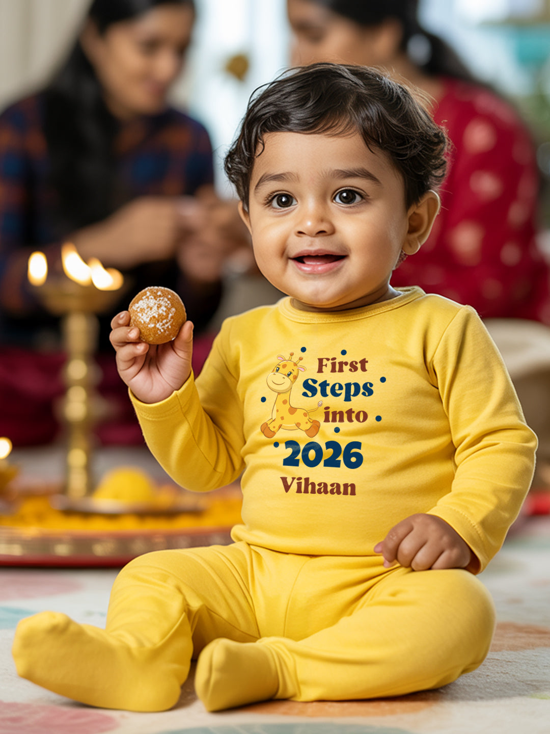 First Steps Into 2026 Baby Romper | Onesies w/ Custom Name