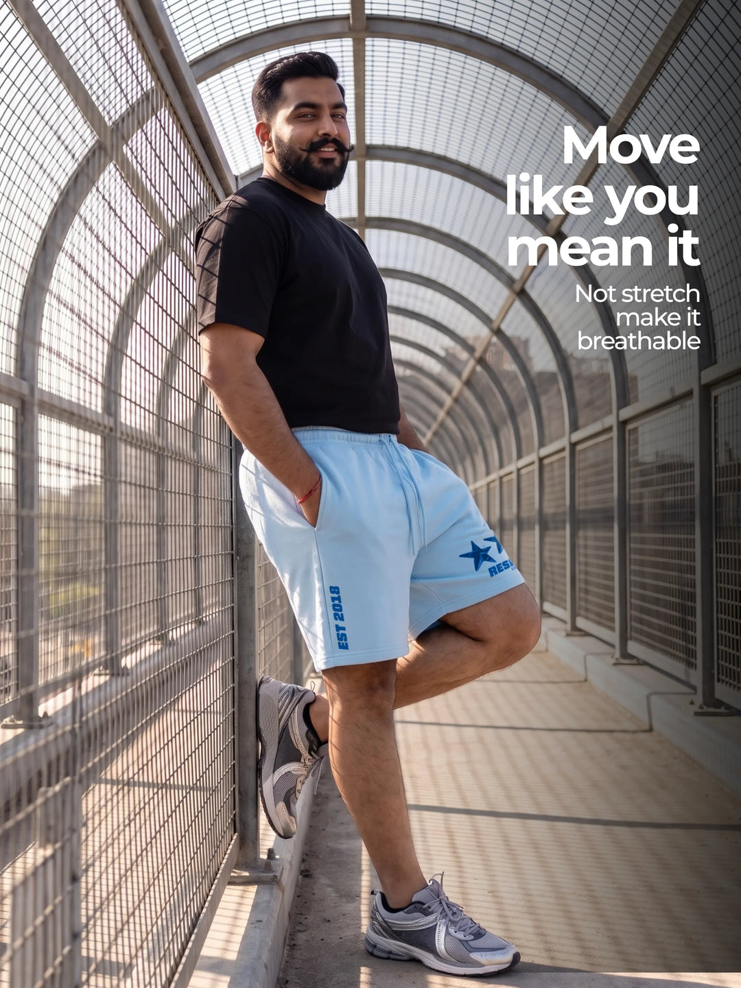 Resilient Cotton Mens Shorts