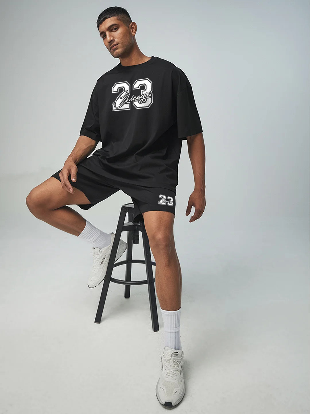 23 Chicago Cotton Mens T Shirt and Shorts Combo Set