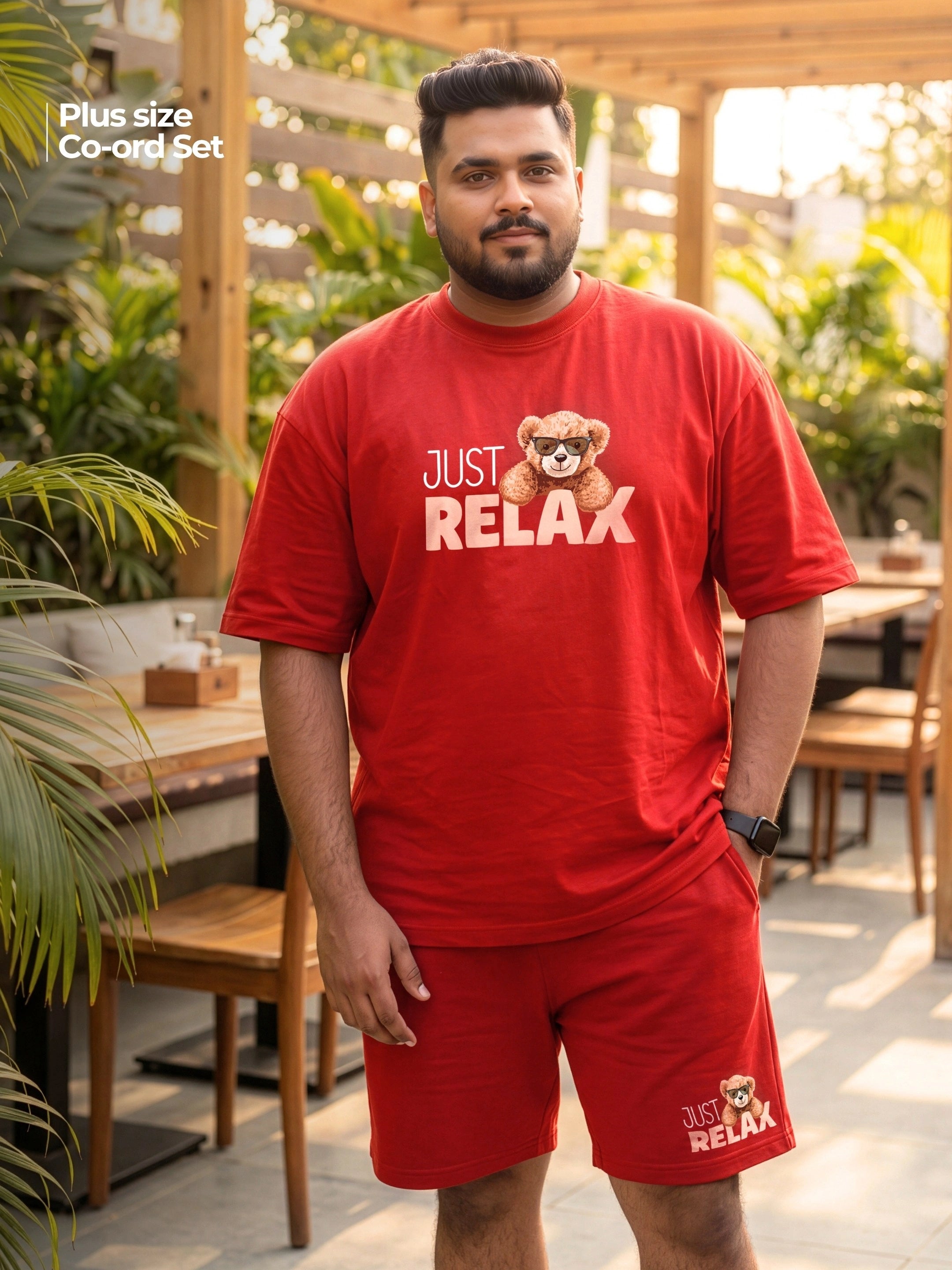 Just Relax Cotton Men's Oversized Coord Sets