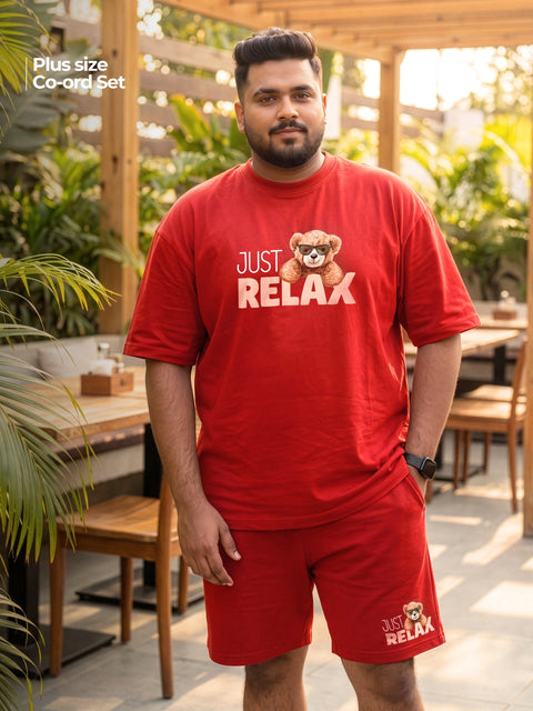 Just Relax Cotton Men's Oversized Coord Sets