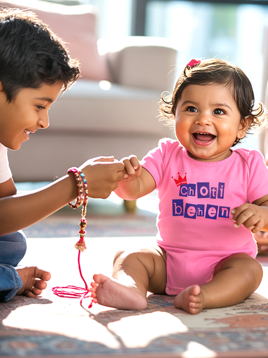 Choti Behen in Box Design Baby Romper | Onesies