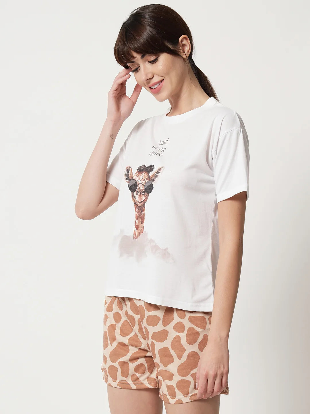 Head In The Clouds Shorts And T-Shirt Set