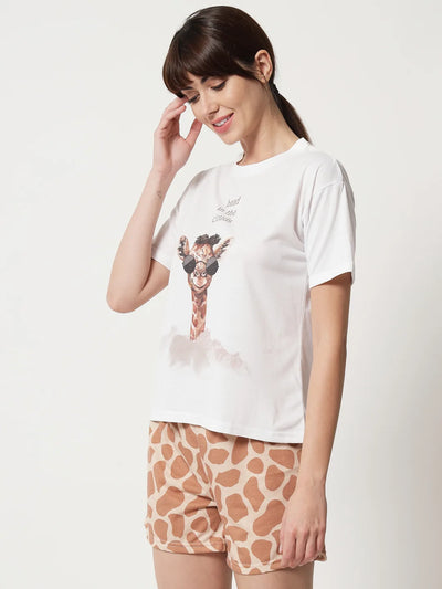 Head In The Clouds Shorts And T-Shirt Set