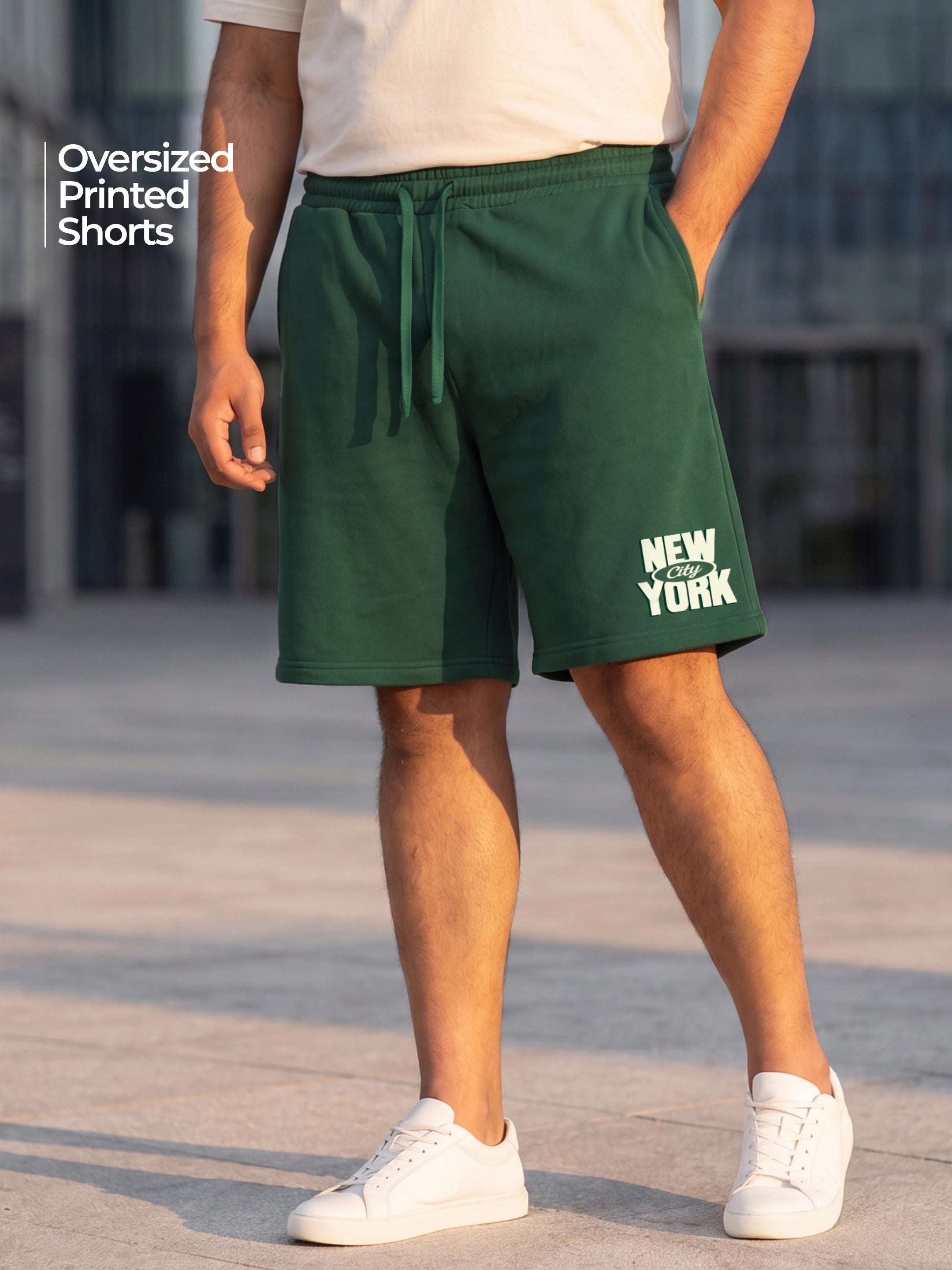New York City Cotton Mens Shorts
