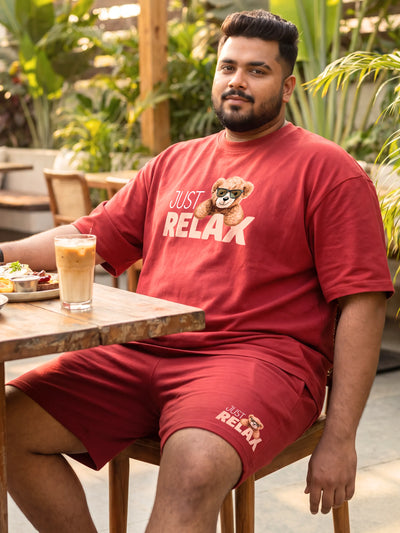 Just Relax Cotton Men's Oversized Coord Sets