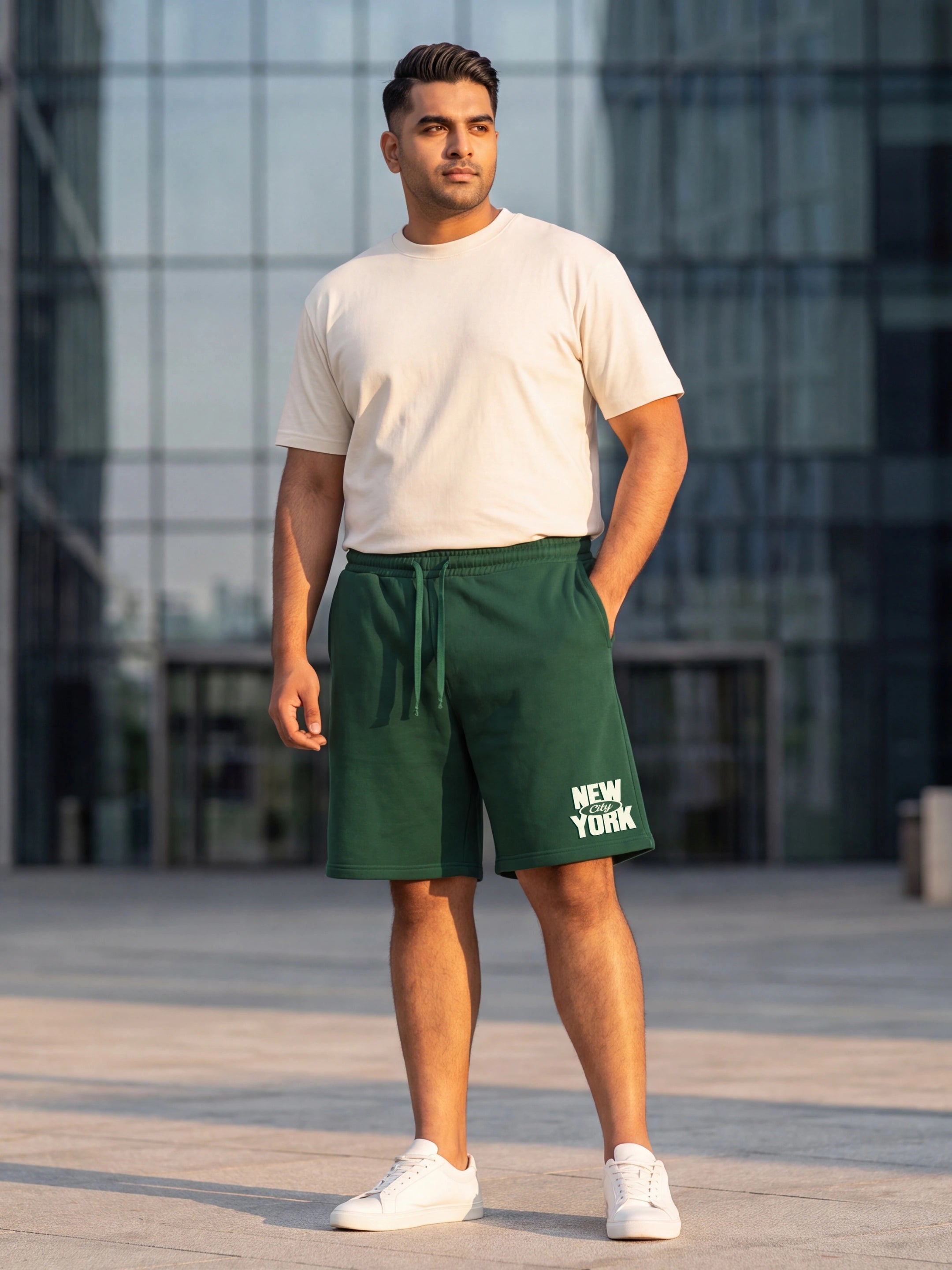 New York City Cotton Mens Shorts