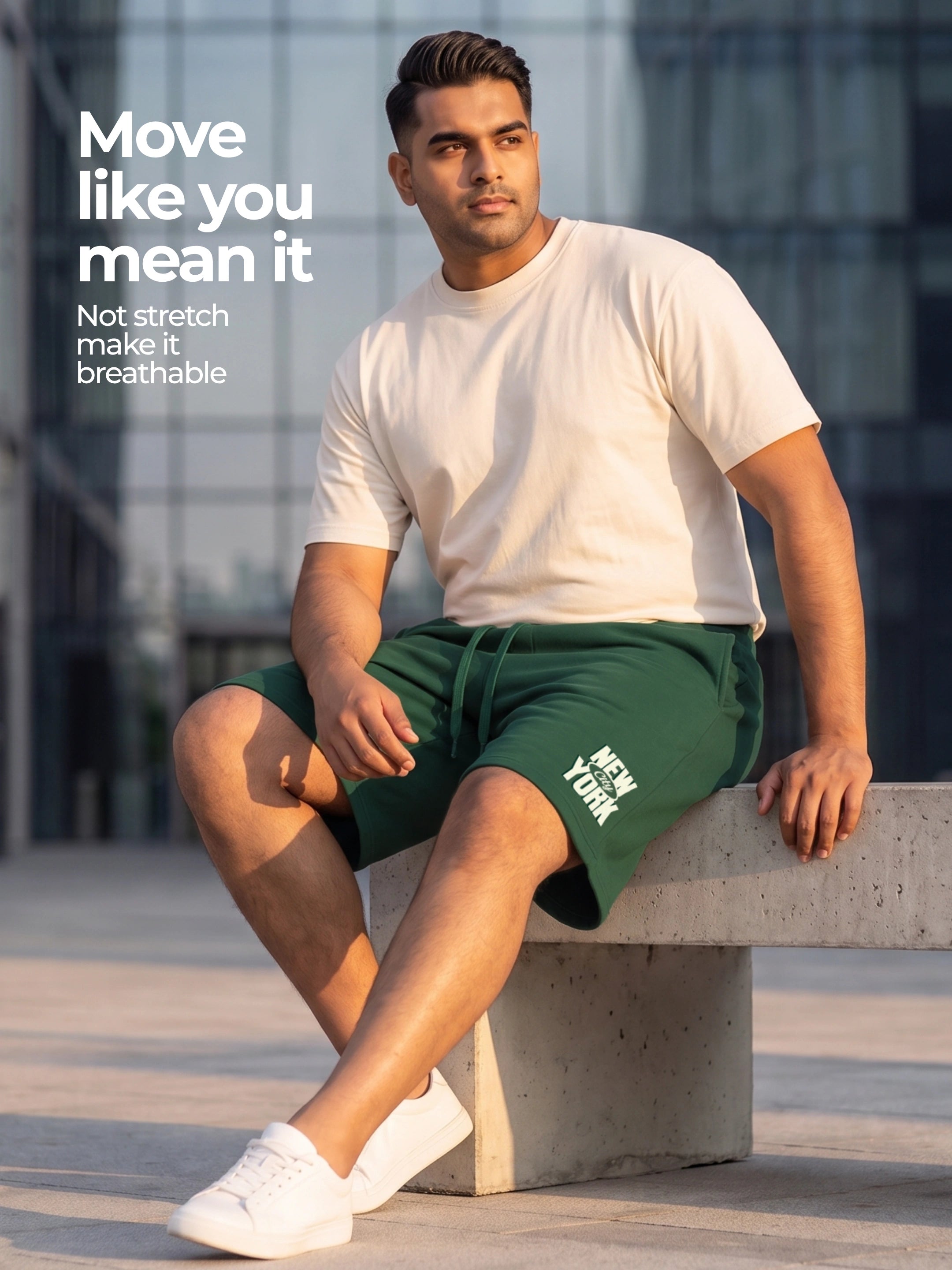 New York City Cotton Mens Shorts