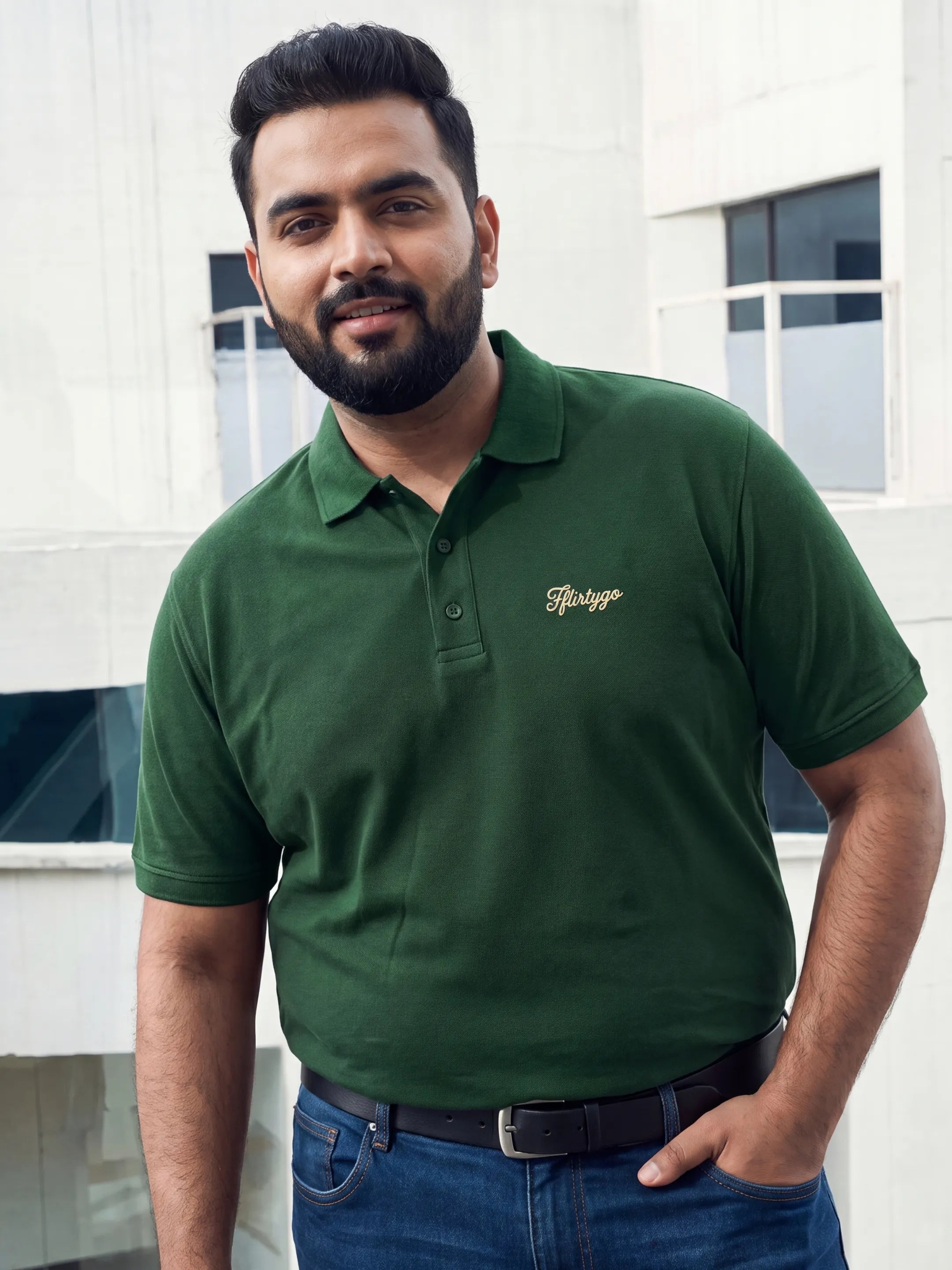 Forest Green Men's PurEase Core Polo