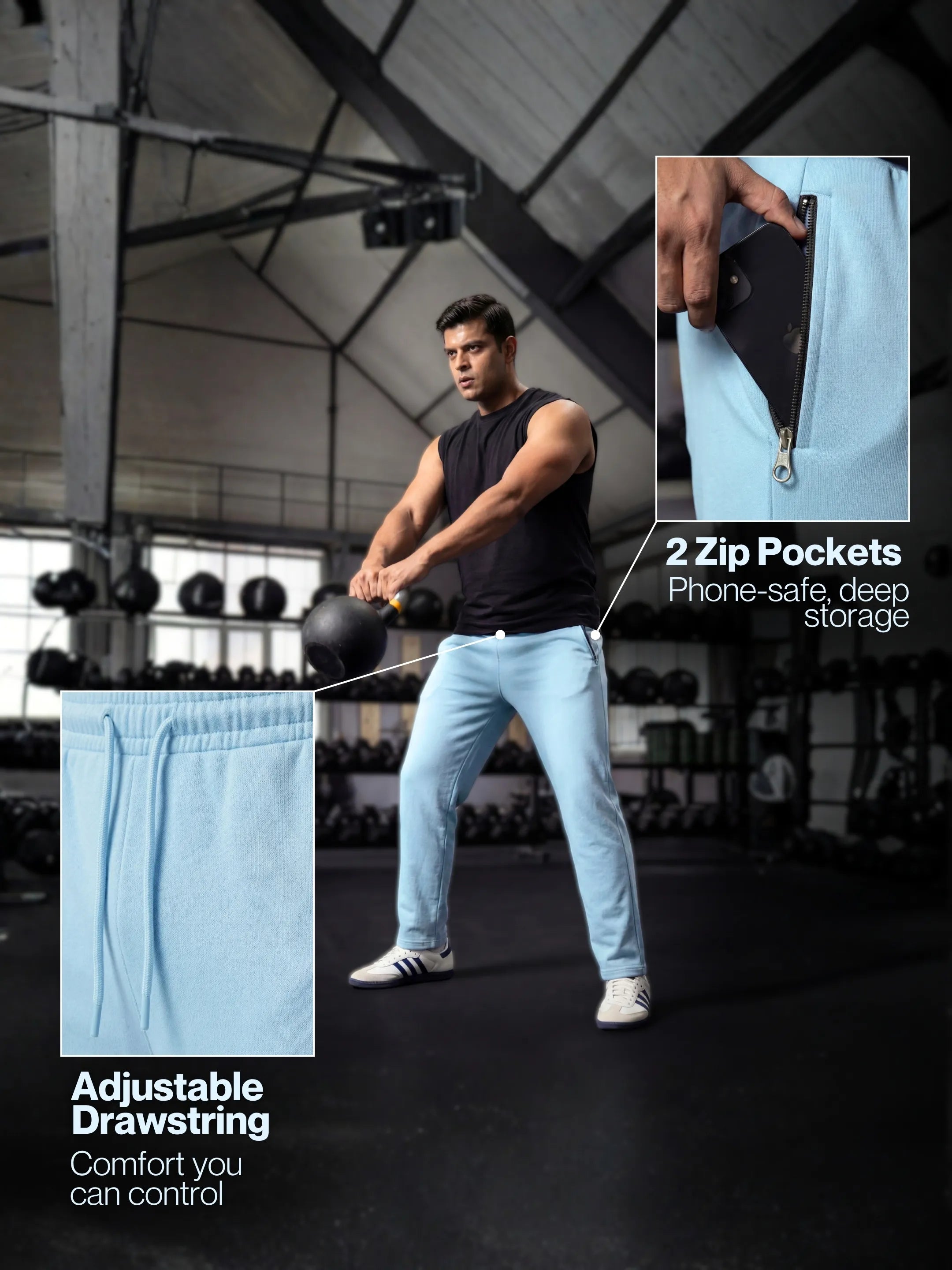 Sky Straight-Fit Joggers