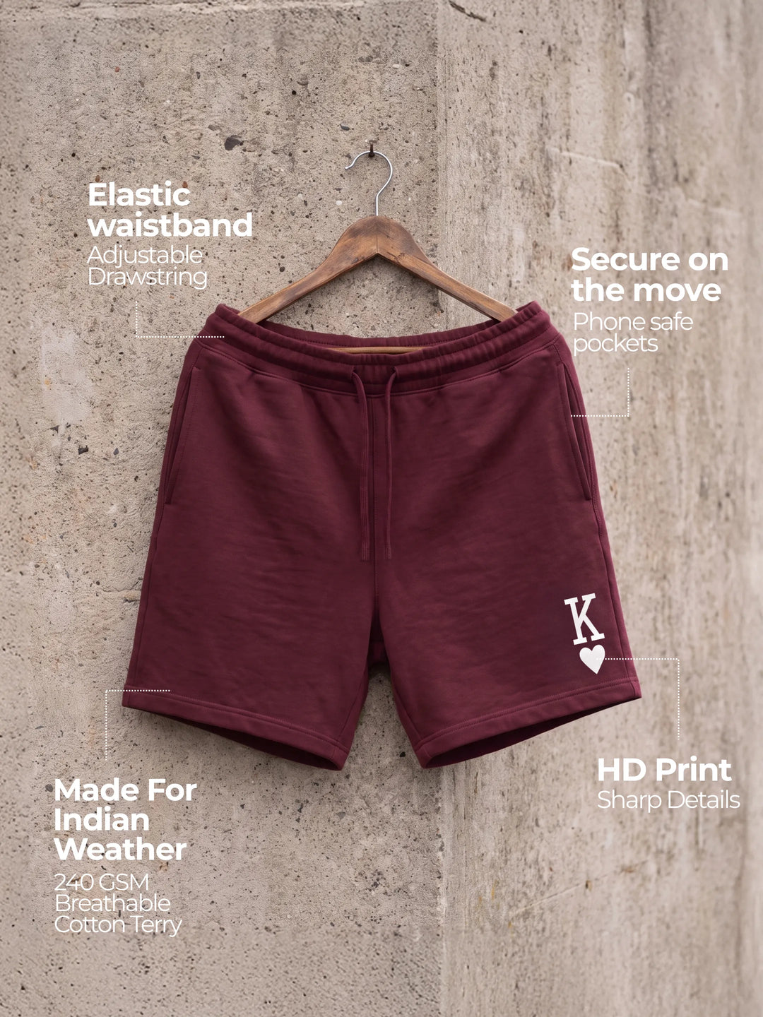 King Cotton Mens Shorts