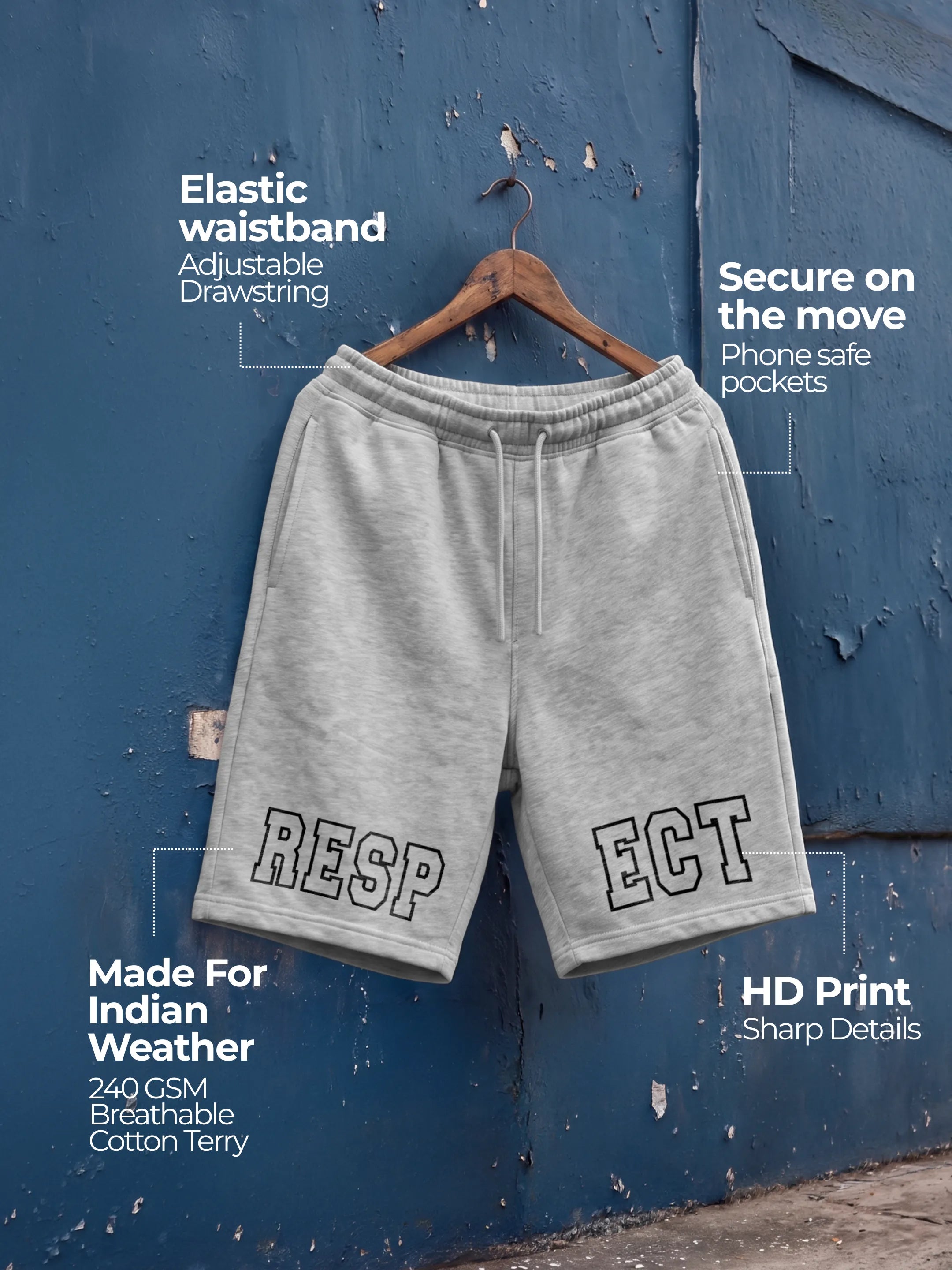 Respect Cotton Mens Shorts
