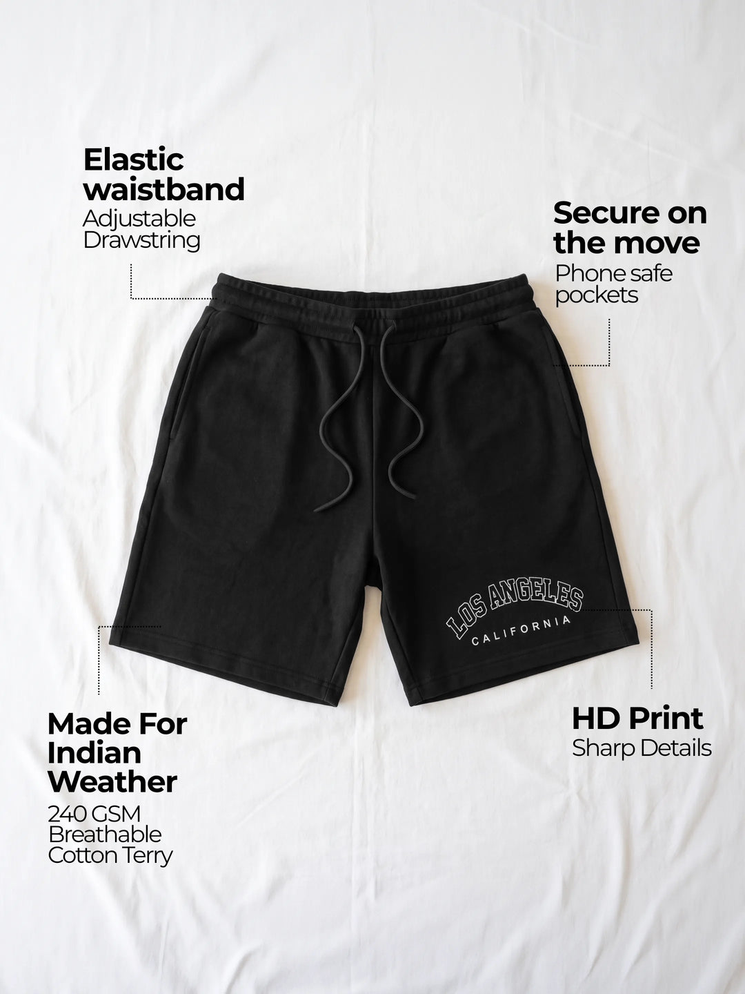 Los Angeles Cotton Mens Shorts