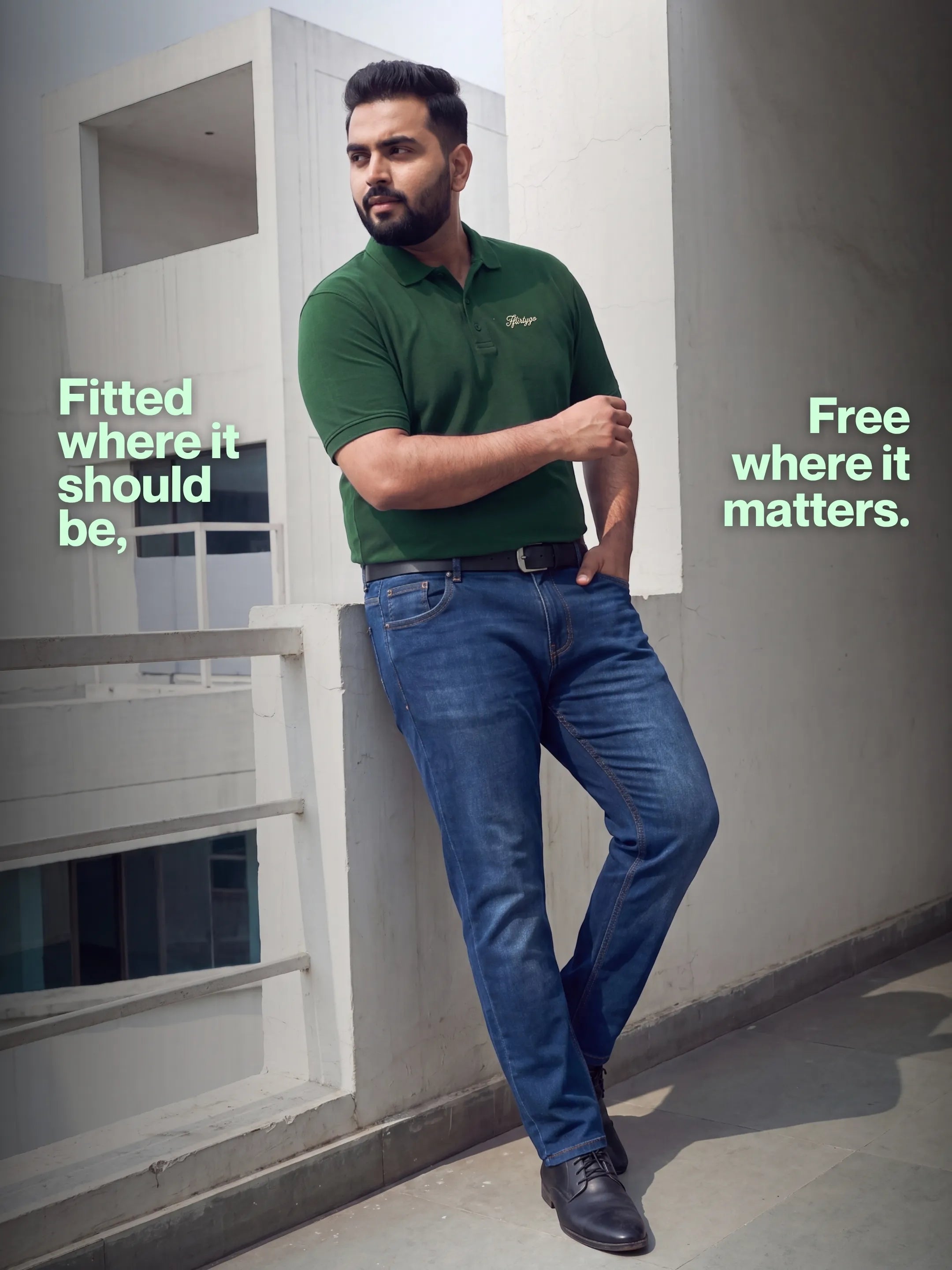 Forest Green Men's PurEase Core Polo
