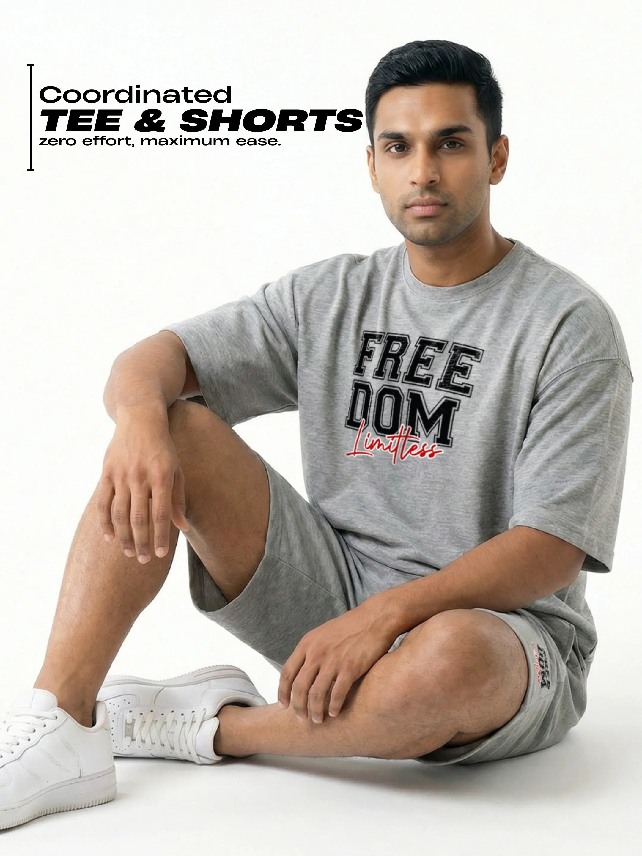 Freedom Cotton Men's Oversized Coord Sets