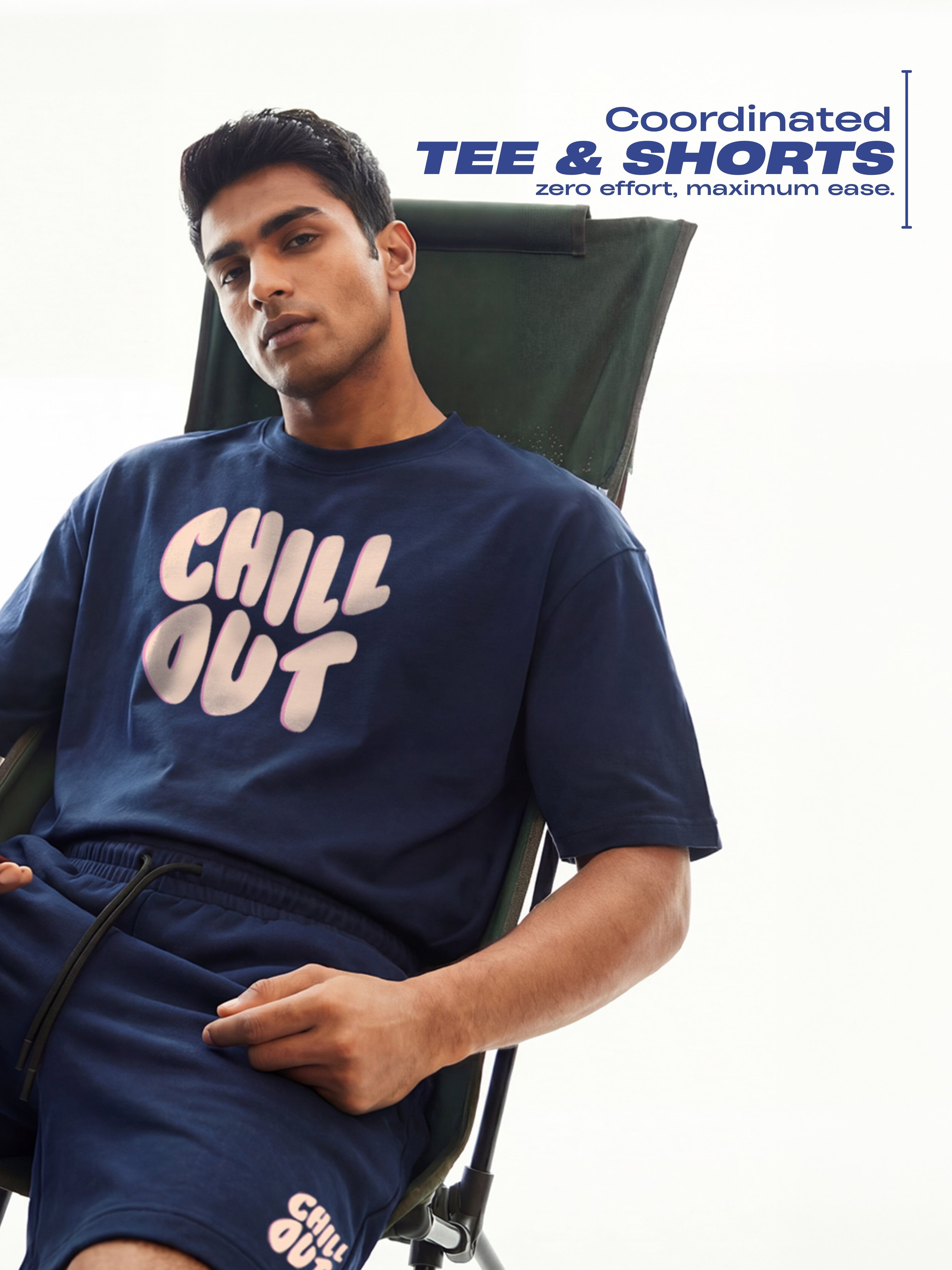 Chill Out Cotton Men's Oversized Coord Sets