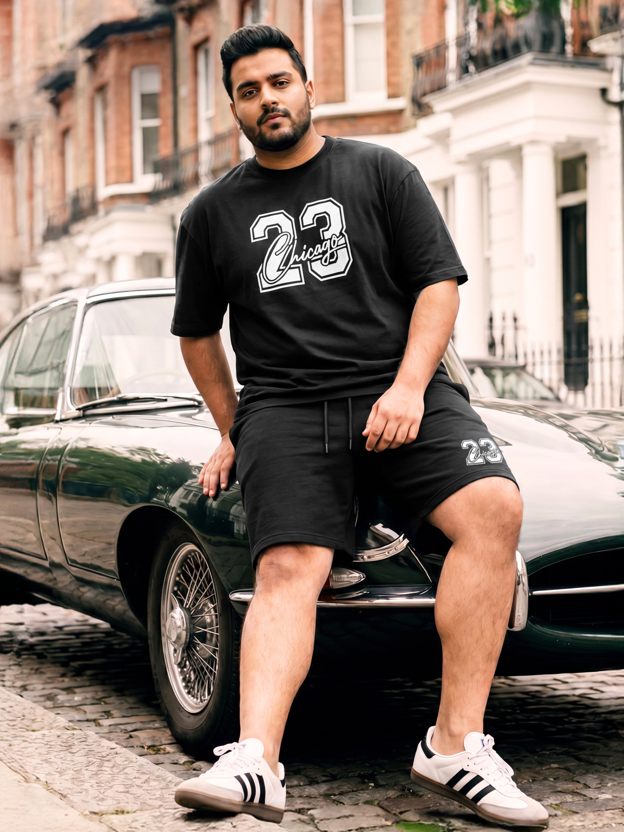 23 Chicago Cotton Men's Oversized Coord Sets