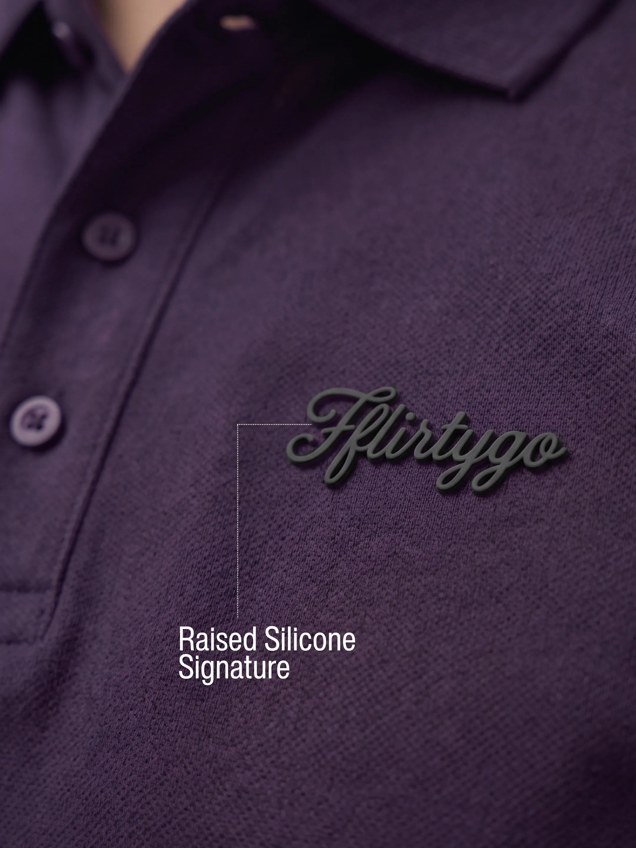 Deep Plum Men's PurEase Core Polo