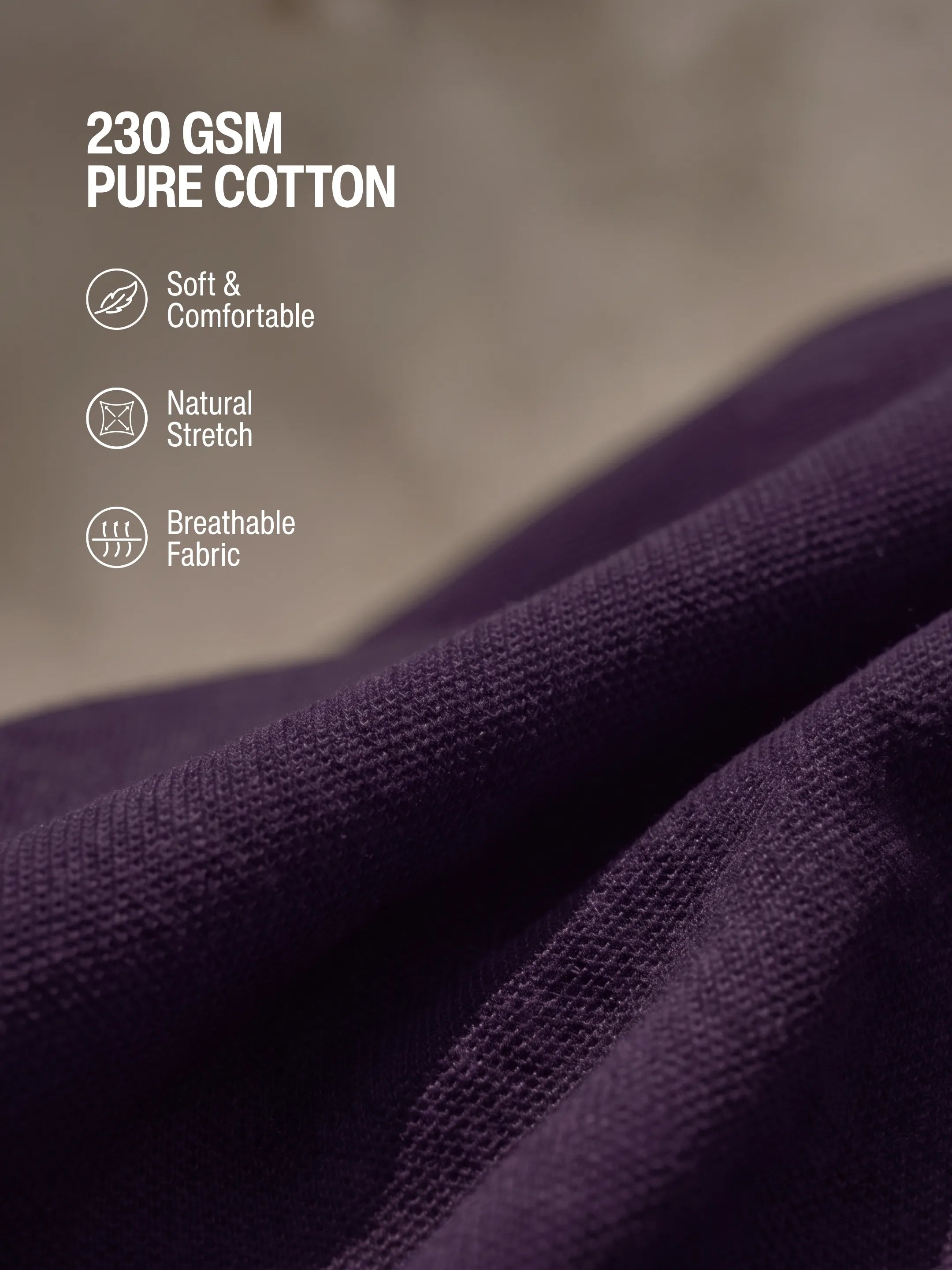 Deep Plum Men's PurEase Core Polo