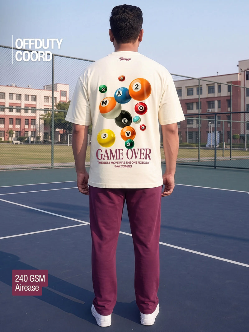Game Over Cotton Men's 240 GSM AirEase Co-ord