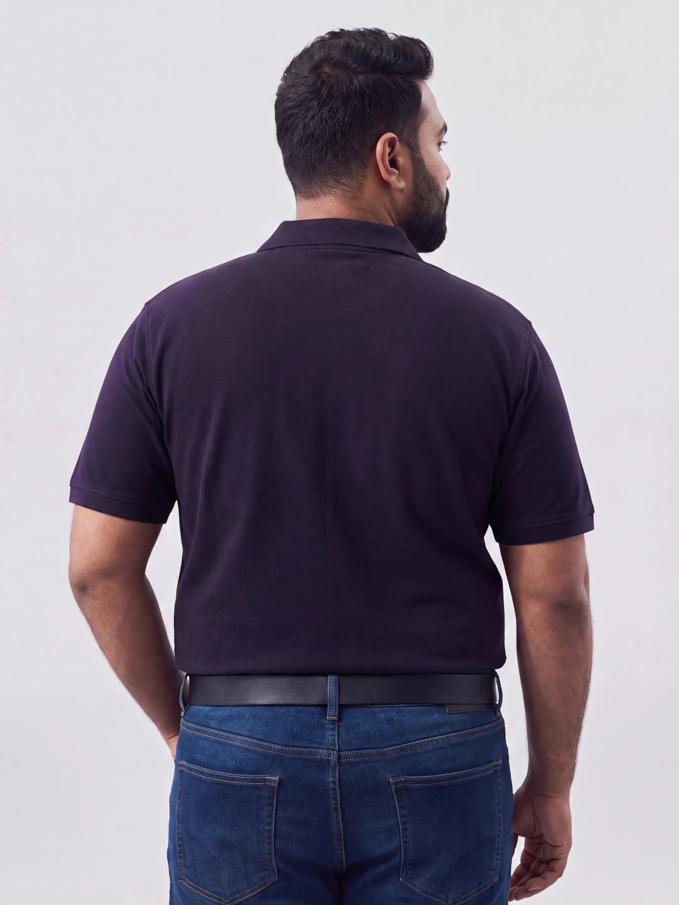 Deep Plum Men's PurEase Core Polo